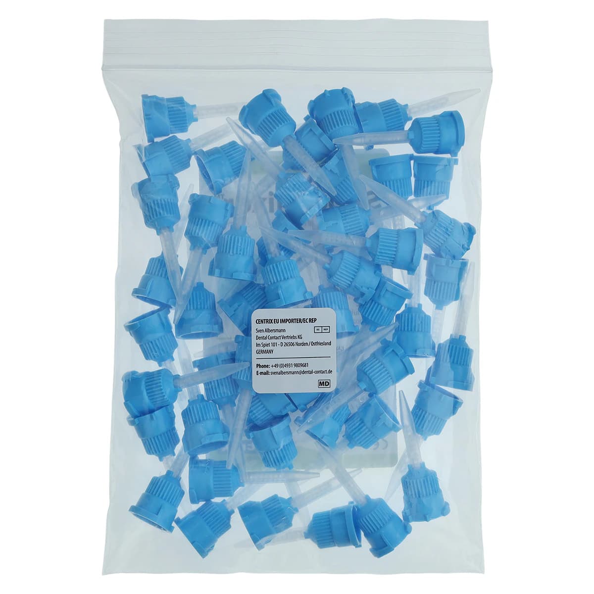 Centrix SuperMixer Access Crown Automix Mixing Nozzles, 1:1, Blue Hub, 50/Pk, 910626 thumbnail 2
