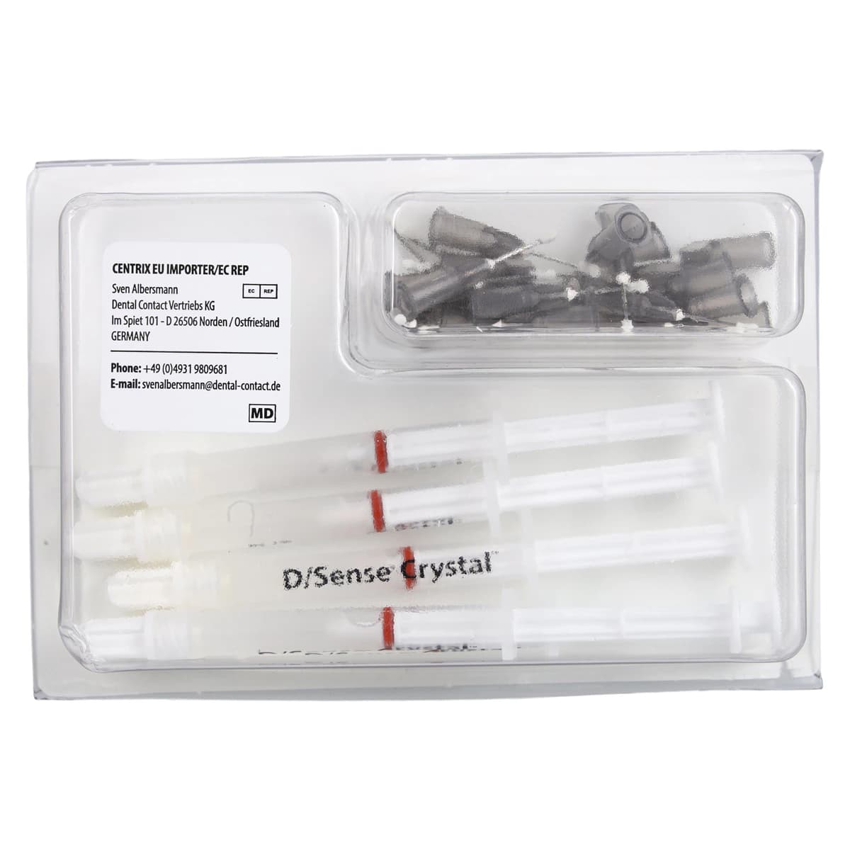 D/Sense Crystal Dentin Desensitizer and Cavity Liner Kit, 6 x 1.0 mL Syringes with 24 SofNeedle Tips, 310106 thumbnail 4