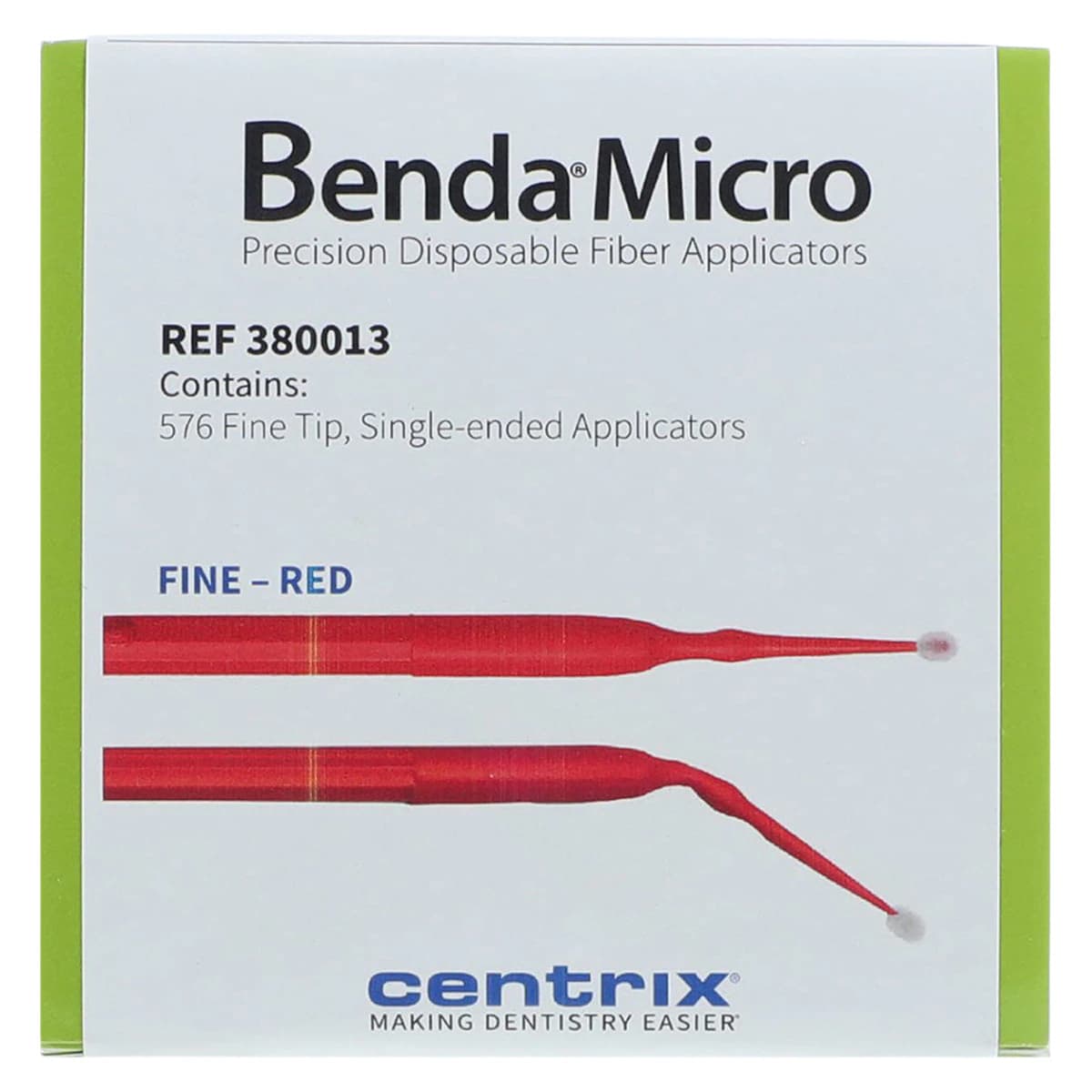 Benda® Micro Fine Applicators, Single-Ended, 1.5 mm Fine Point, Red, 576/Box, Ref 380013 thumbnail 2