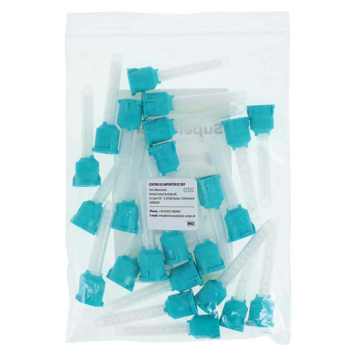 Centrix SuperMixer DS-50 Automix Mixing Nozzle, Teal, 1:1, 24/Pk, 360010 thumbnail 4