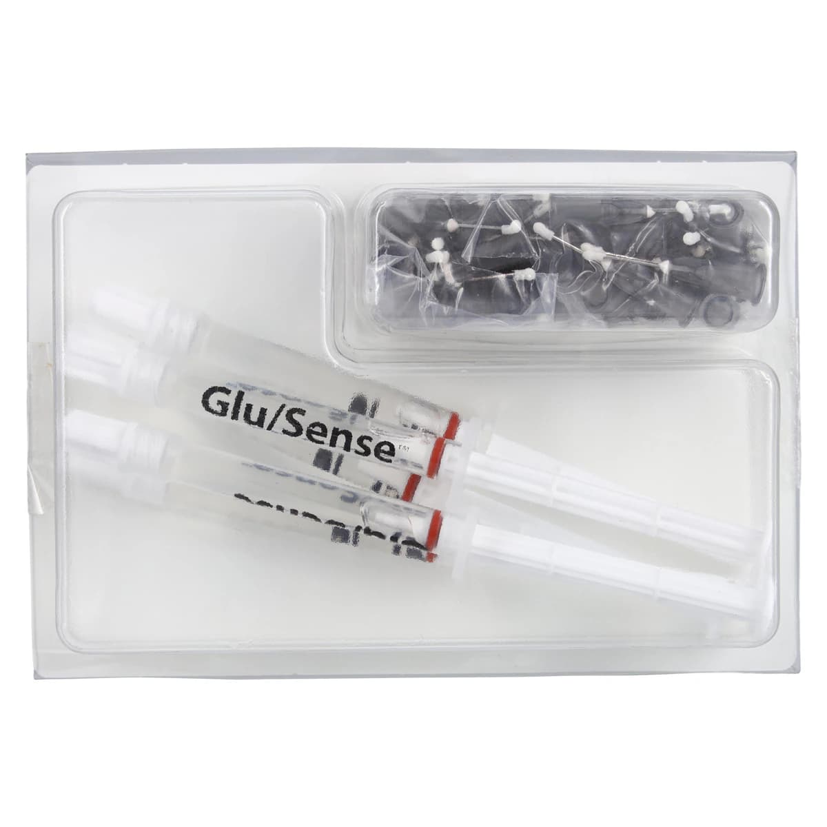 Glu/Sense HEMA/Glutaraldehyde Dentin Desensitizer Syringe Kit, 6 x 1.0 mL Syringes & 60 SofNeedle Tips, 310122 - Glu/Sense 1ml x 6 syringes & 60 SofNeedles - Image 1