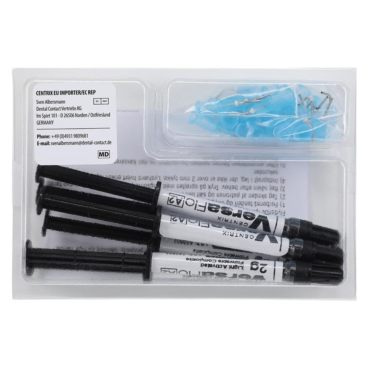 VersaFlo Light-Activated Flowable Resin Composite, Syringe Bulk Kit with Tips, 2 g, Shade A2, 6/Pk, 330521 thumbnail 2
