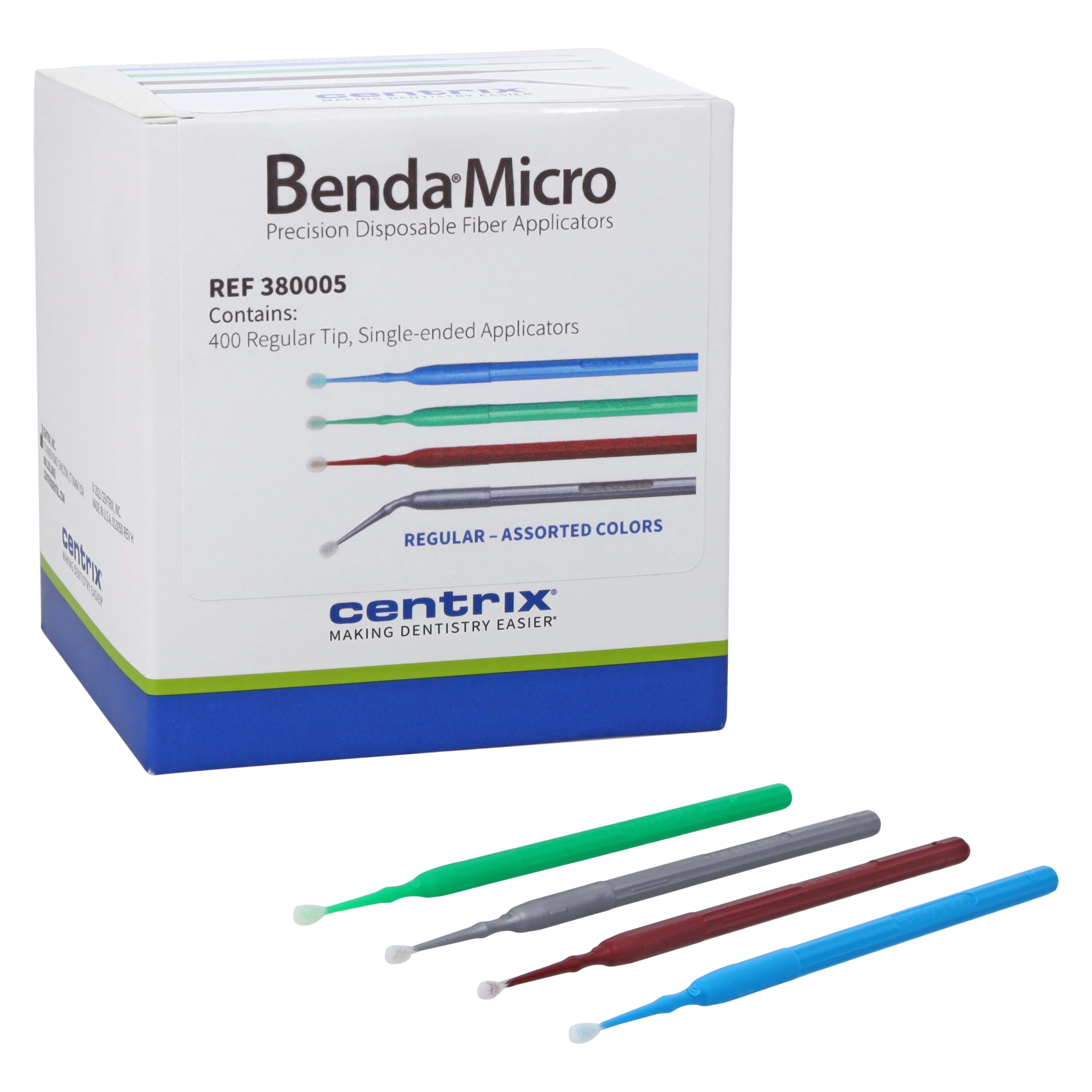 Benda® Micro Applicators, Regular Point, Single-Ended, Assorted Colors, 400/Pk, 380005 thumbnail 2