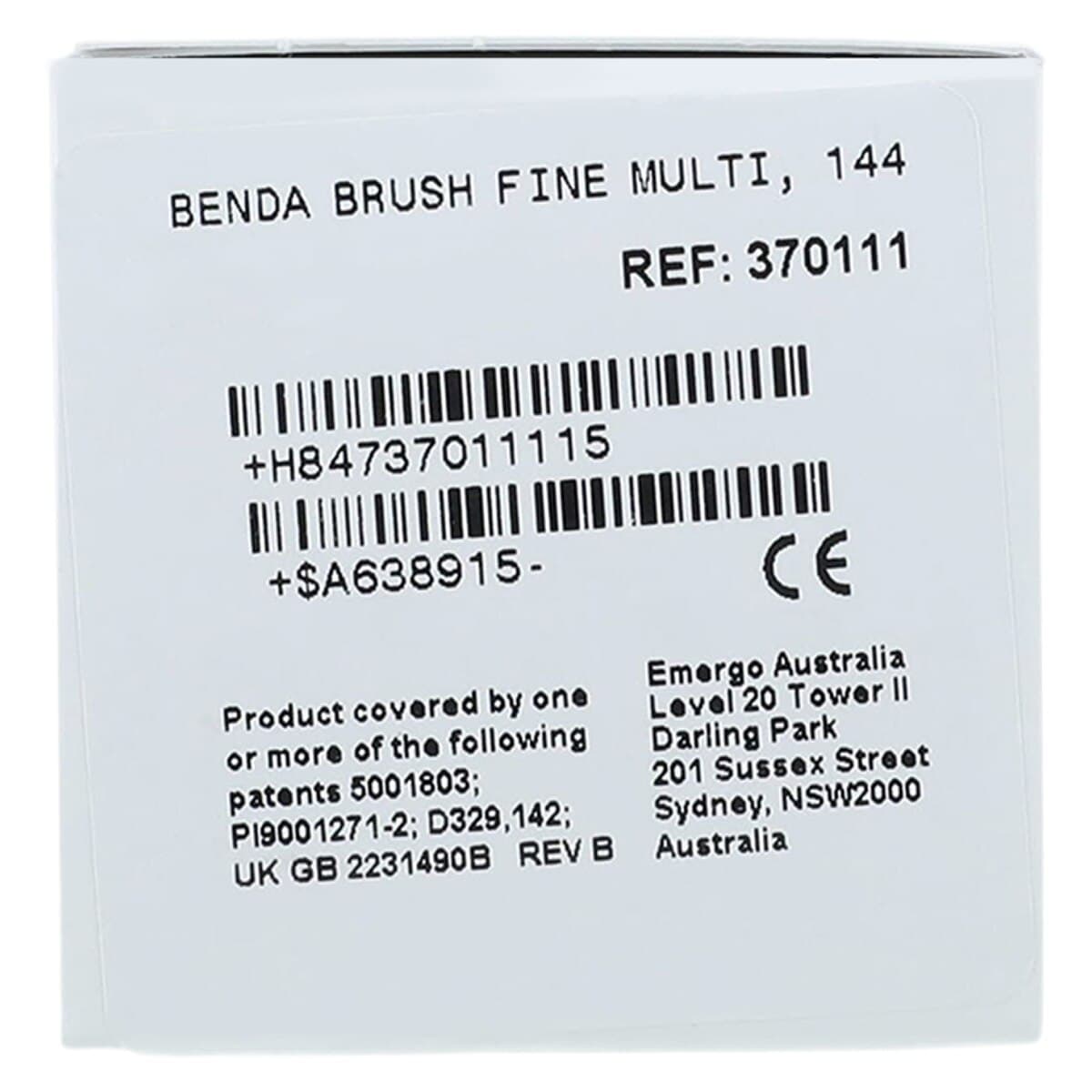 Benda Brush Mini Applicator, Fine Point, Assorted Colors, White Bristles, Single-Ended, 144/Box, 370111 thumbnail 4
