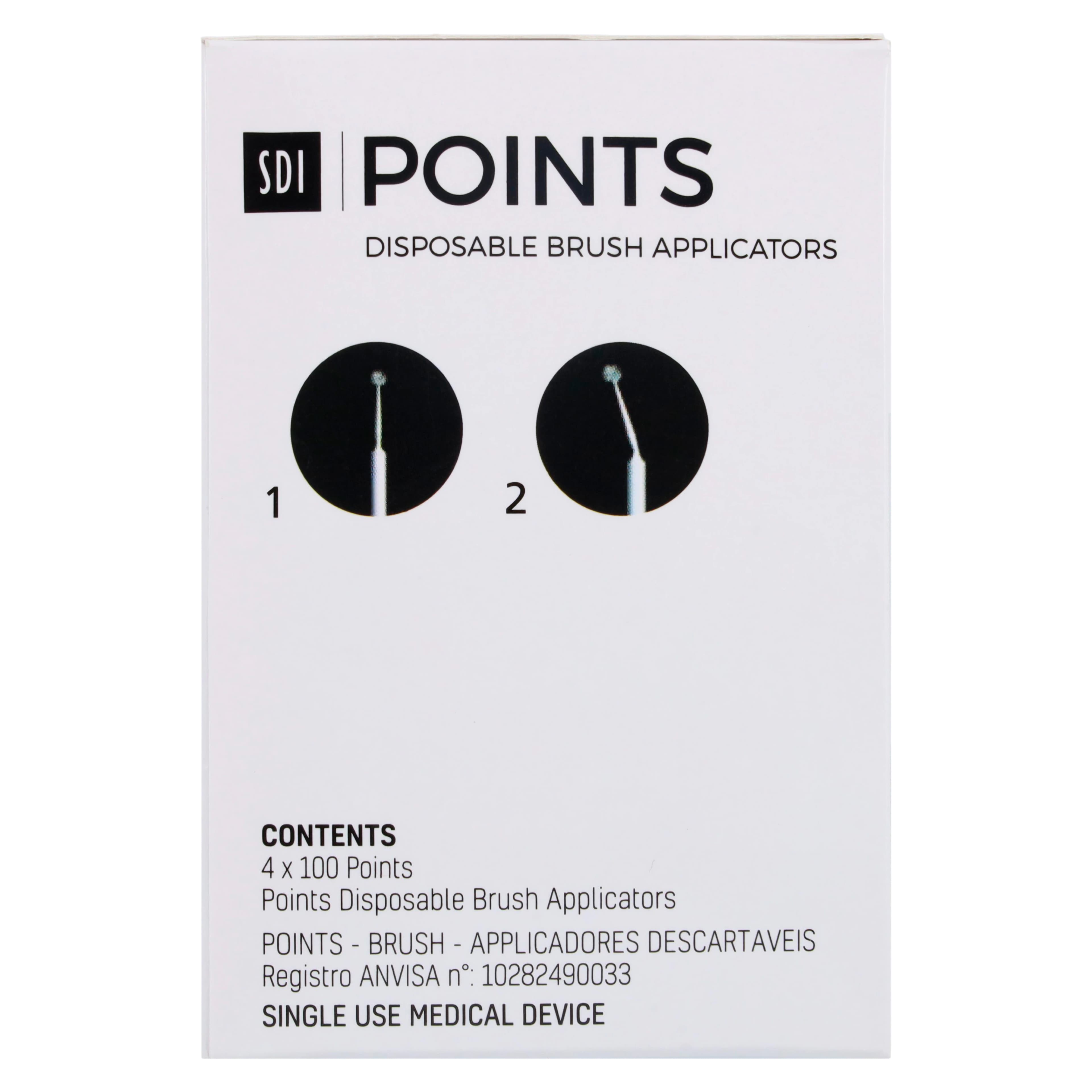 SDI Points Disposable Brush Applicators, Assorted (Superfine, Fine, Medium), 400/Box, 8100123 thumbnail 5