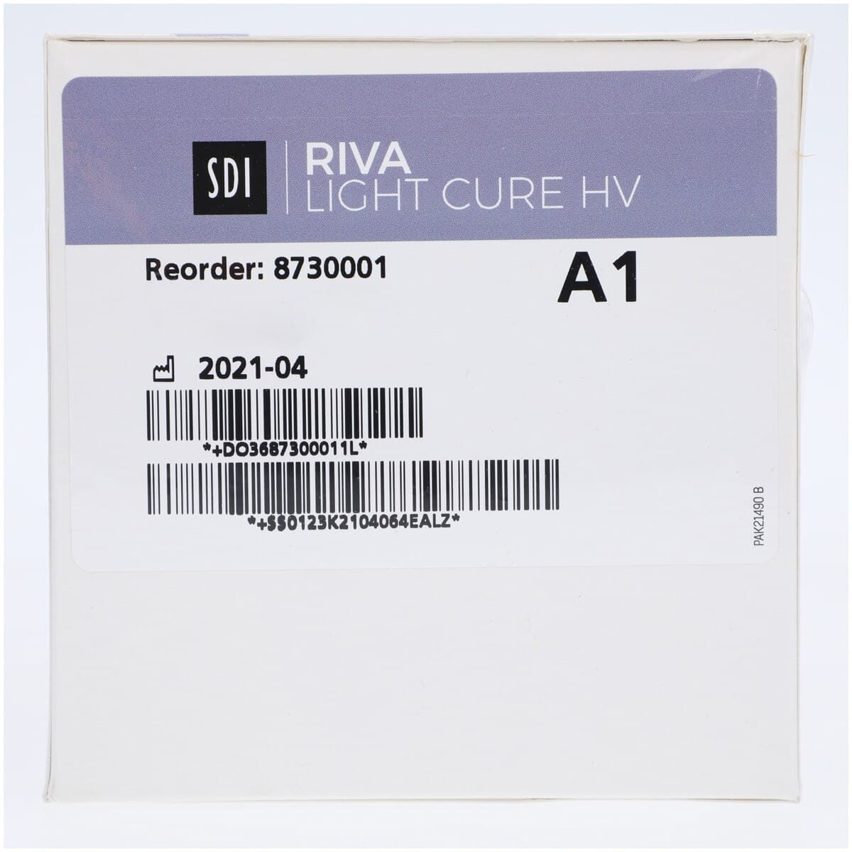 SDI Riva Light Cure HV Glass Ionomer Restorative Capsules, Shade A1, High Viscosity, 50/Box, 8730001 thumbnail 4