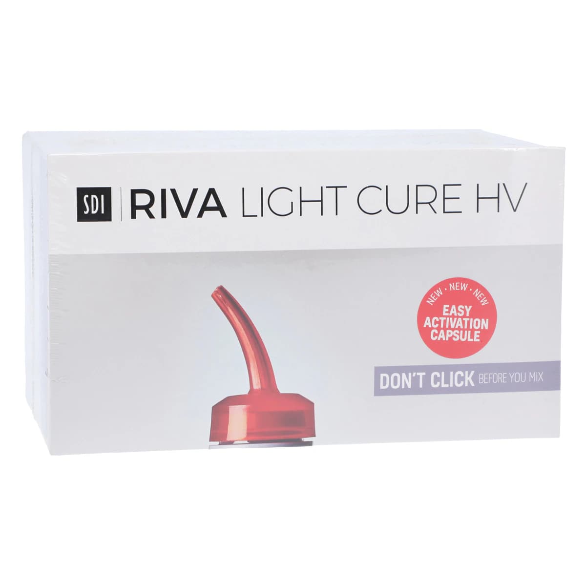 SDI Riva Light Cure HV Glass Ionomer Restorative Capsules, Shade A1, High Viscosity, 50/Box, 8730001 thumbnail 2