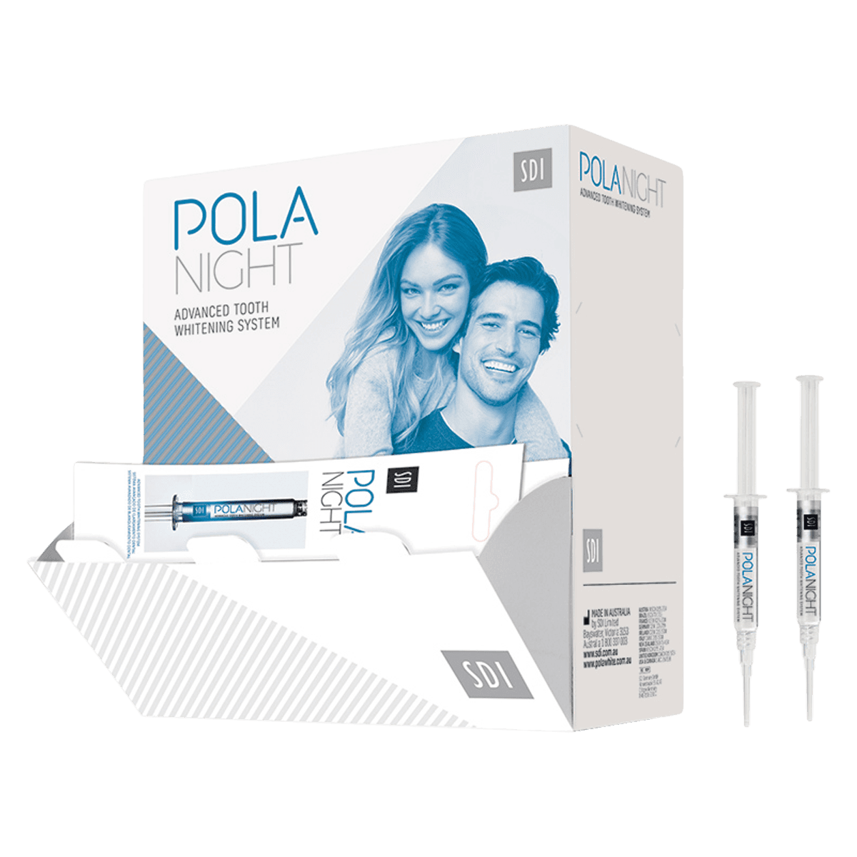 Pola Night 16% Carbamide Peroxide Take-Home Whitening Syringe Refill, Spearmint, 3g Syringes, 50/Pack, 7700072 - Pola Day + Night Take-Home Whitening - 16% Pola Night - Syringe Refill - Image 1