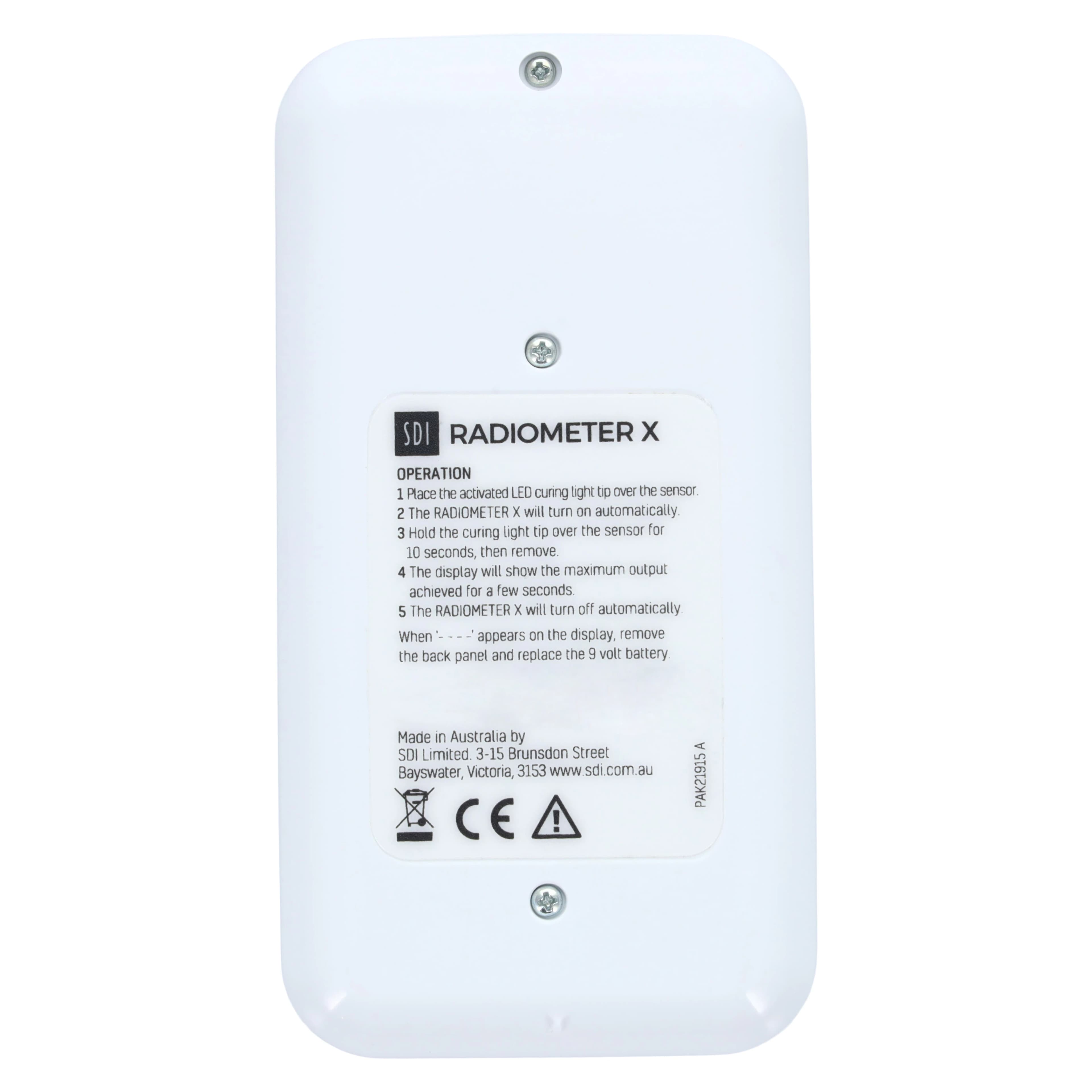 SDI Radiometer X Light Curing Meter, 5600029 thumbnail 3