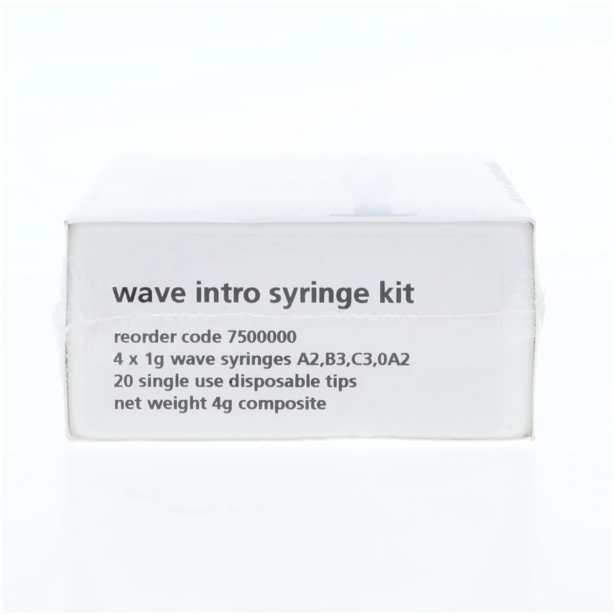 Wave Syringe Introductory Kit, LV Flowable Composite, Light-Cured, 4 x 1g Syringes (A2, B3, C3, OA2) + 20 Tips, #7500000 thumbnail 3