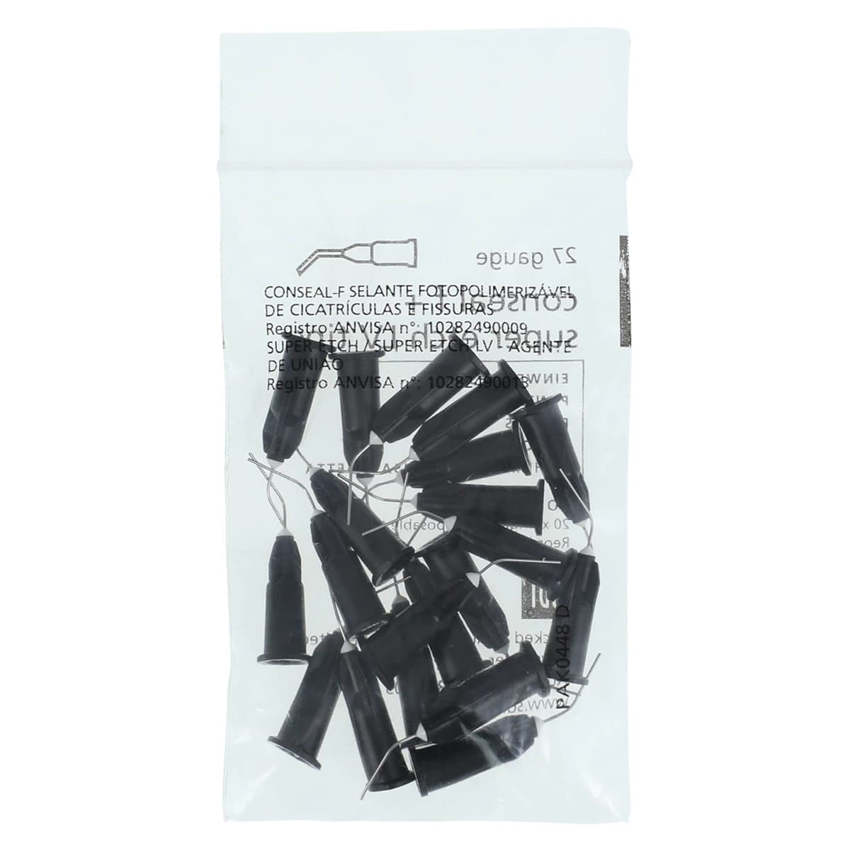 SDI Conseal F / Super Etch LV Disposable Syringe Tips, 27 Gauge, Black, Bent, 20/Pk, 8100061 thumbnail 4
