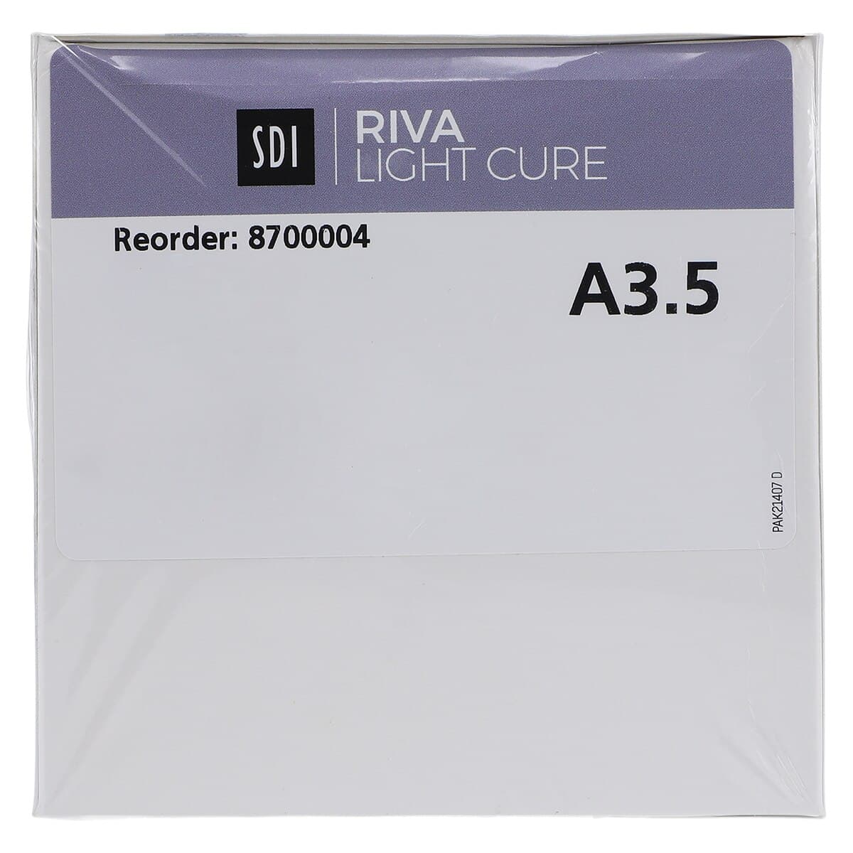 Riva Light Cure Capsules, Resin-Reinforced Glass Ionomer Restorative, Shade A3.5, 50/Bx, 8700004 thumbnail 4