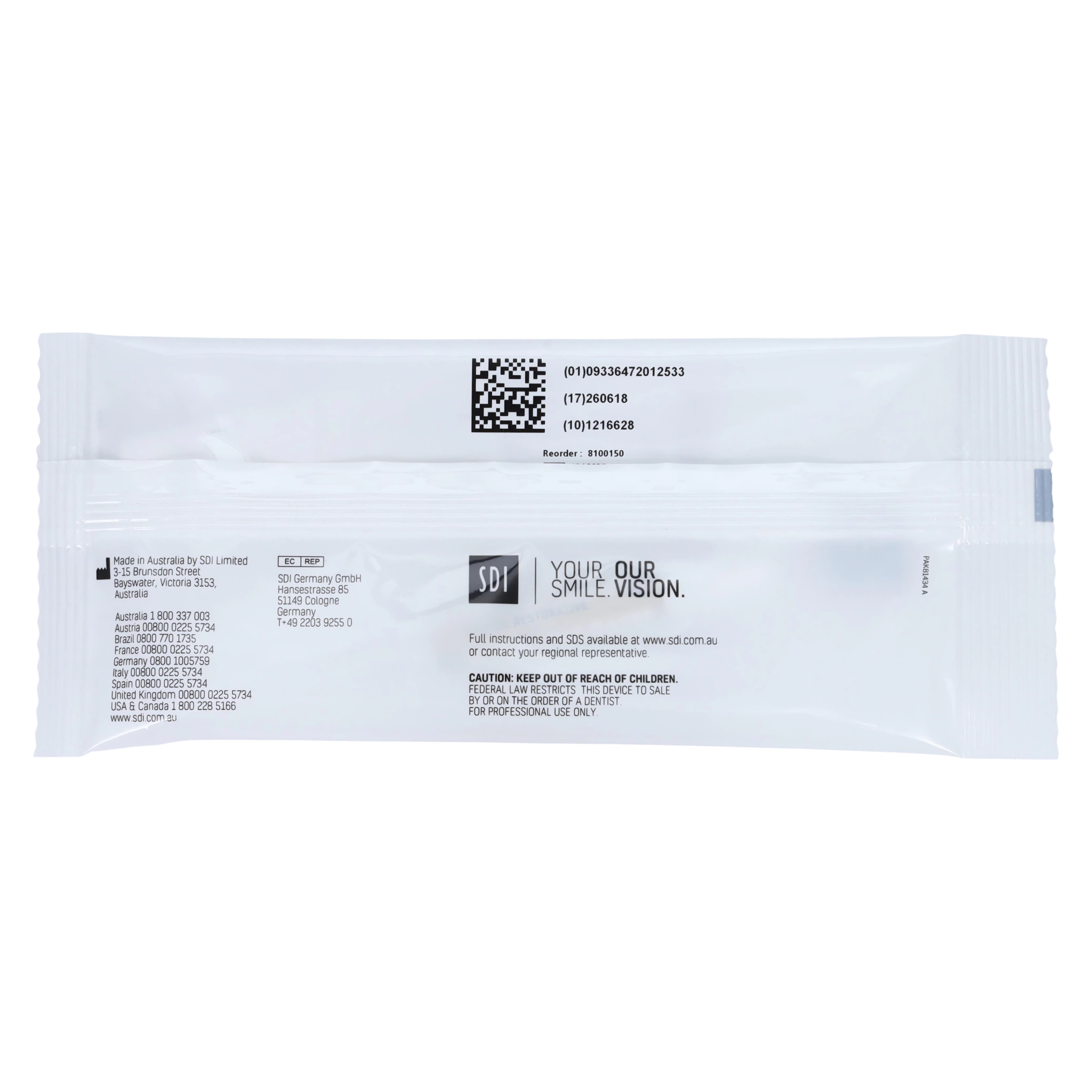 SDI Composite Polishing Paste Syringe, Peppermint Flavor, 4 g, #8100150 thumbnail 2