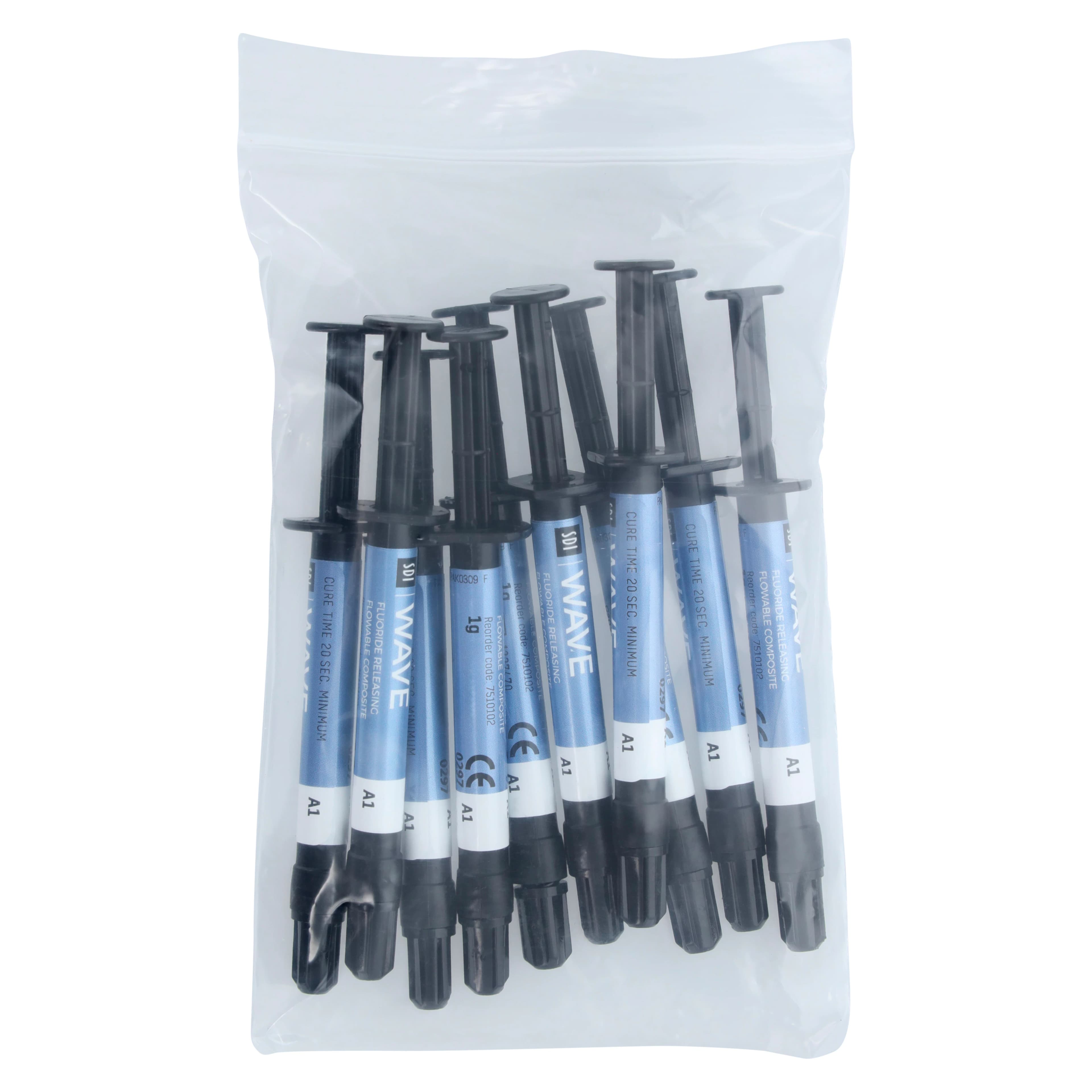SDI Wave Flowable Composite Syringe Bulk Kit, Shade A1, 10 x 1g Syringes + 40 Applicator Tips, #7500011 thumbnail 5