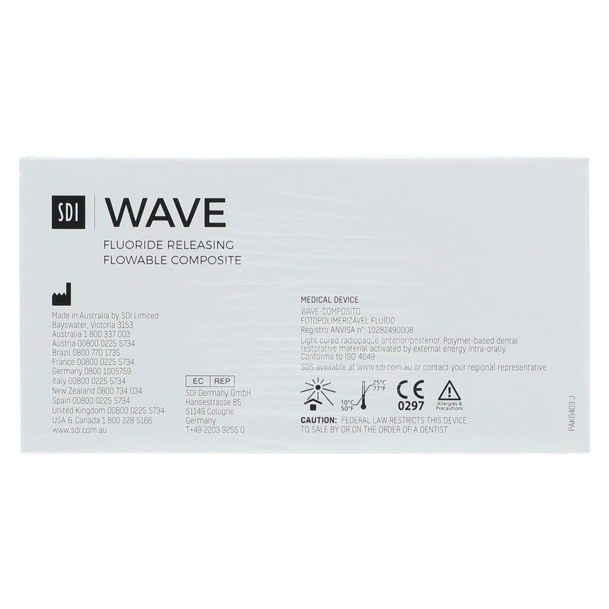 SDI Wave Flowable Composite Syringe Bulk Kit, Shade A2, 10 x 1g Syringes + 40 Applicator Tips, 7500012 thumbnail 5