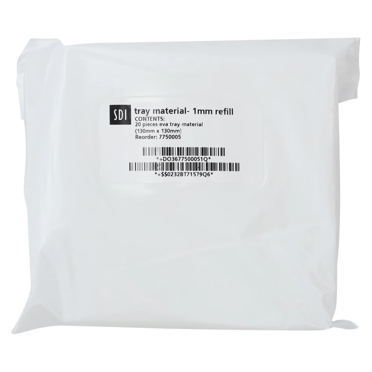 Pola EVA Tray Material Refill, 1 mm, 5" x 5", 20 Sheets, #7750005 - Pola Day + Night Take-Home Whitening - Tray Material Refill - Image 1