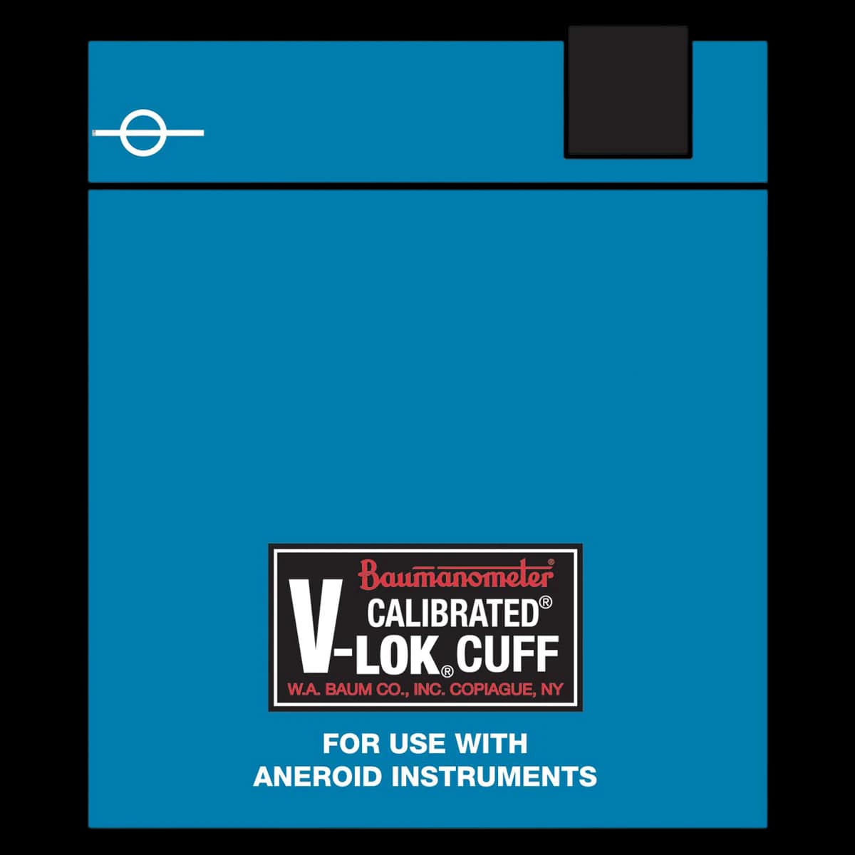 Baumomanometer Calibrated V-Lok Blood Pressure Cuff, Scarlet, Latex, for Aneroid Sphygmomanometer - Cuff f/Aneroid - Image 1