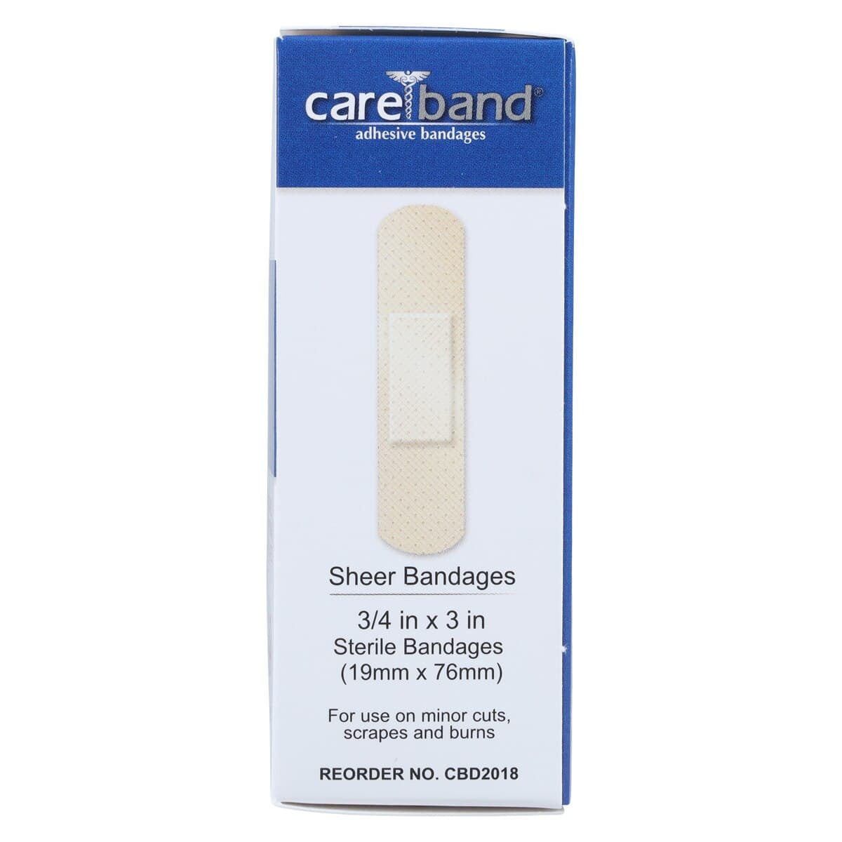 Careband Adhesive Bandage, Fabric, Sheer/Flesh, 3/4" x 3", Sterile, 1200/Case thumbnail 5