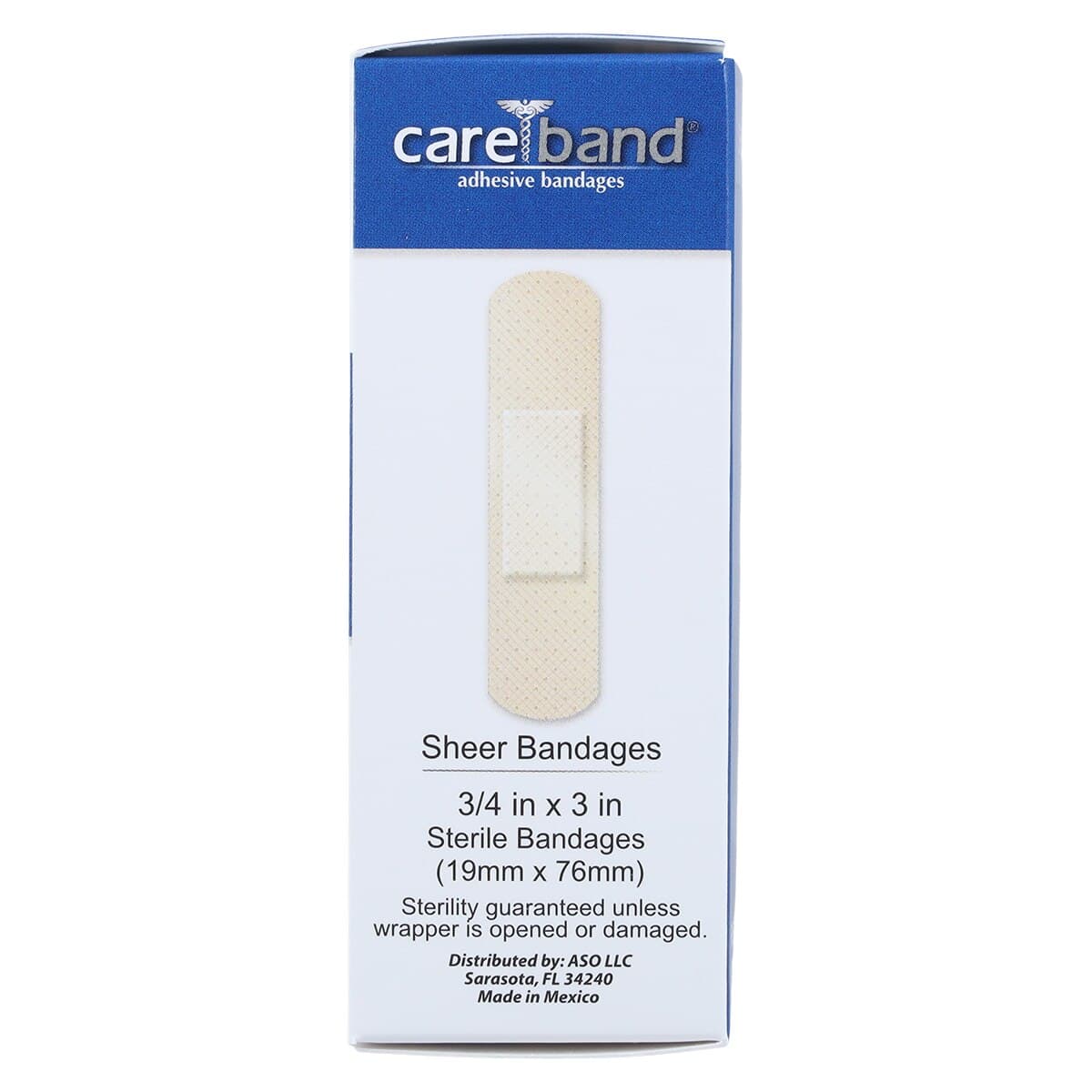 Careband Adhesive Bandage, Fabric, Sheer/Flesh, 3/4" x 3", Sterile, 1200/Case thumbnail 6