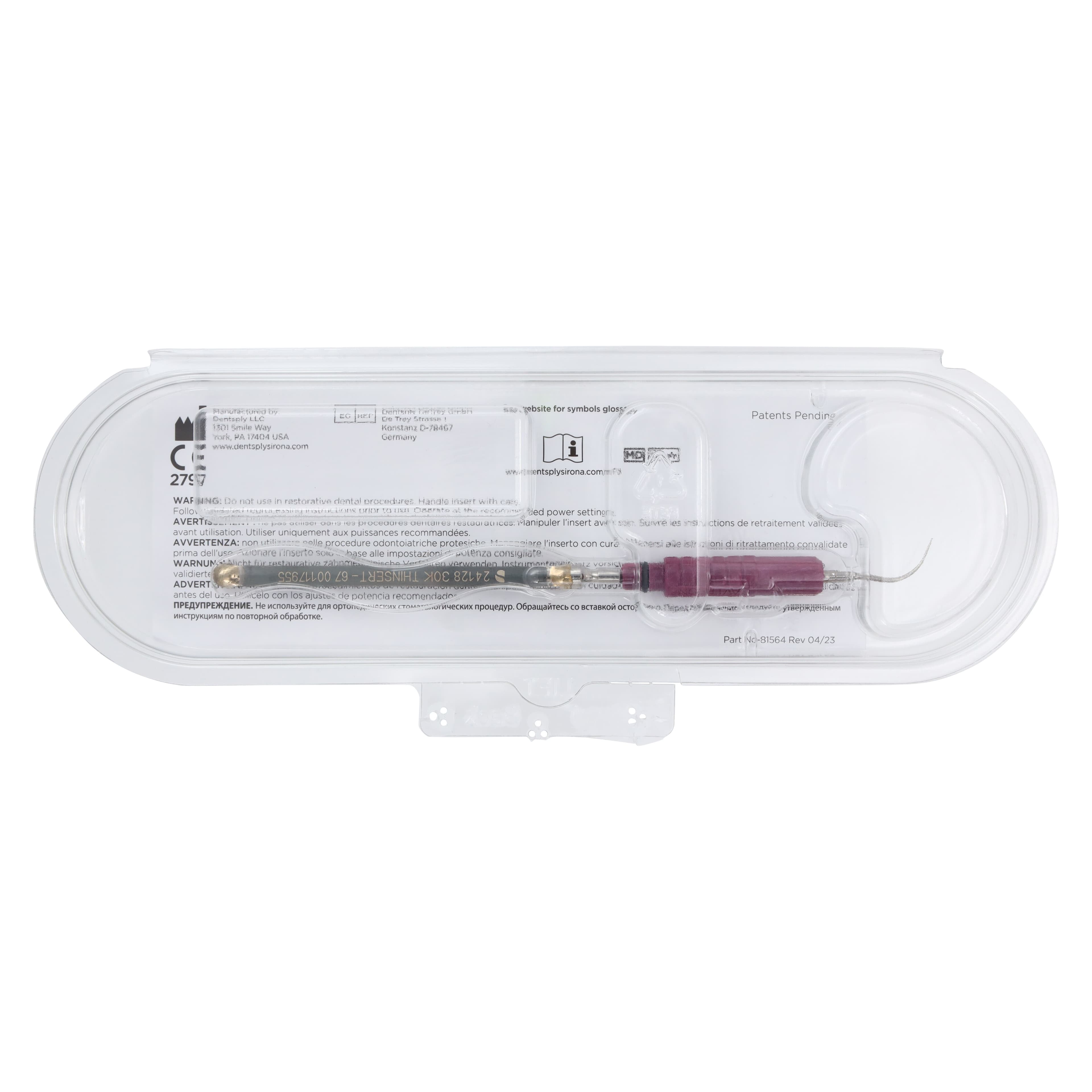 Cavitron THINsert Focused Spray Ultrasonic Insert, 30 kHz, Lavender Grip, 1 Each, 81551 thumbnail 7