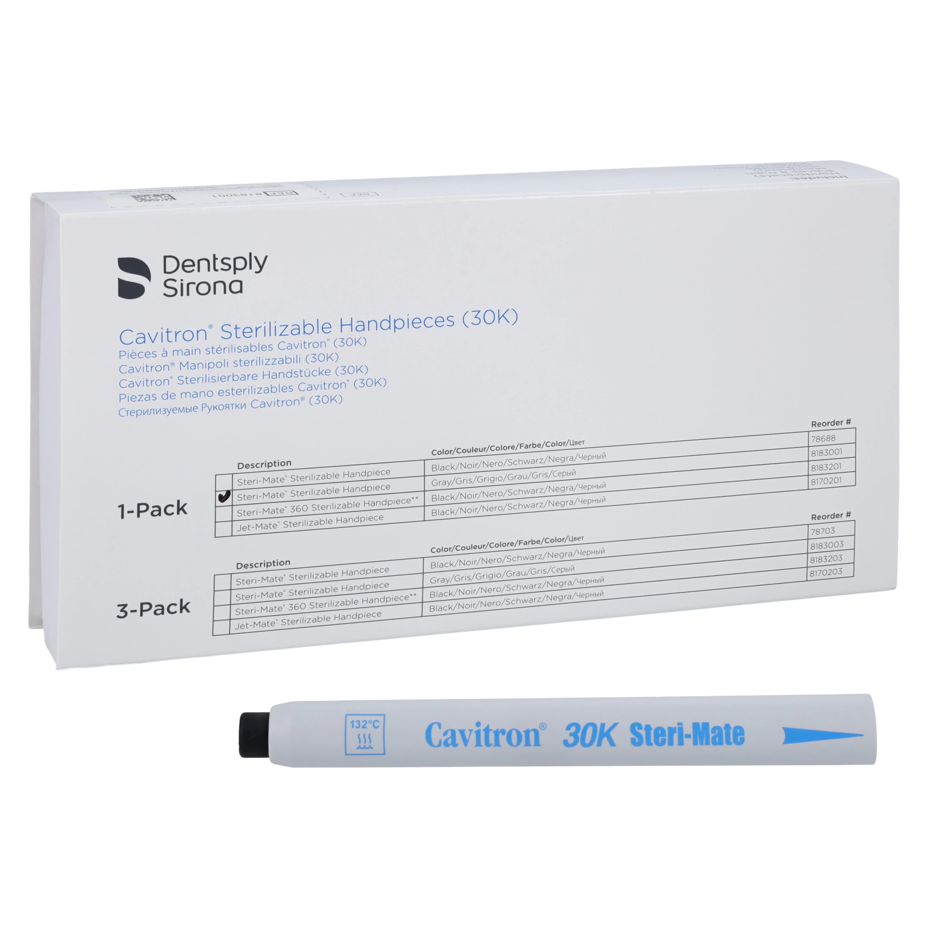Cavitron Steri-Mate Detachable Sterilizable Ultrasonic Scaler Handpiece, 30K, Gray, 1/Pk, 8183001 - Cavitron Steri-Mate Handpiece, 30K, 1/Pk, Gray - Image 1