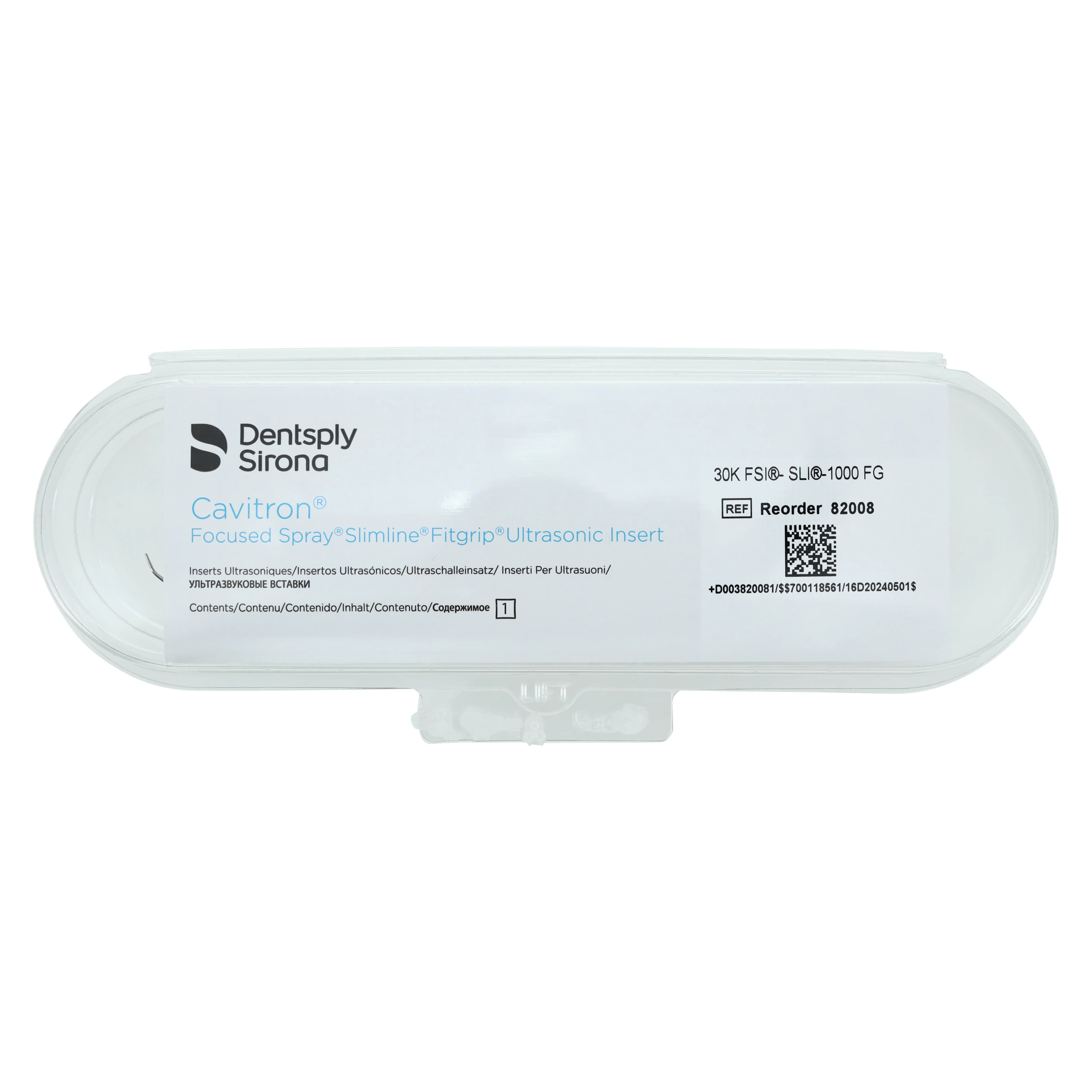 Dentsply Cavitron FSI SlimLINE-1000 Ultrasonic Insert, FitGrip, Triple Bend, Green, 30K, 1/Pk, 82008 thumbnail 6