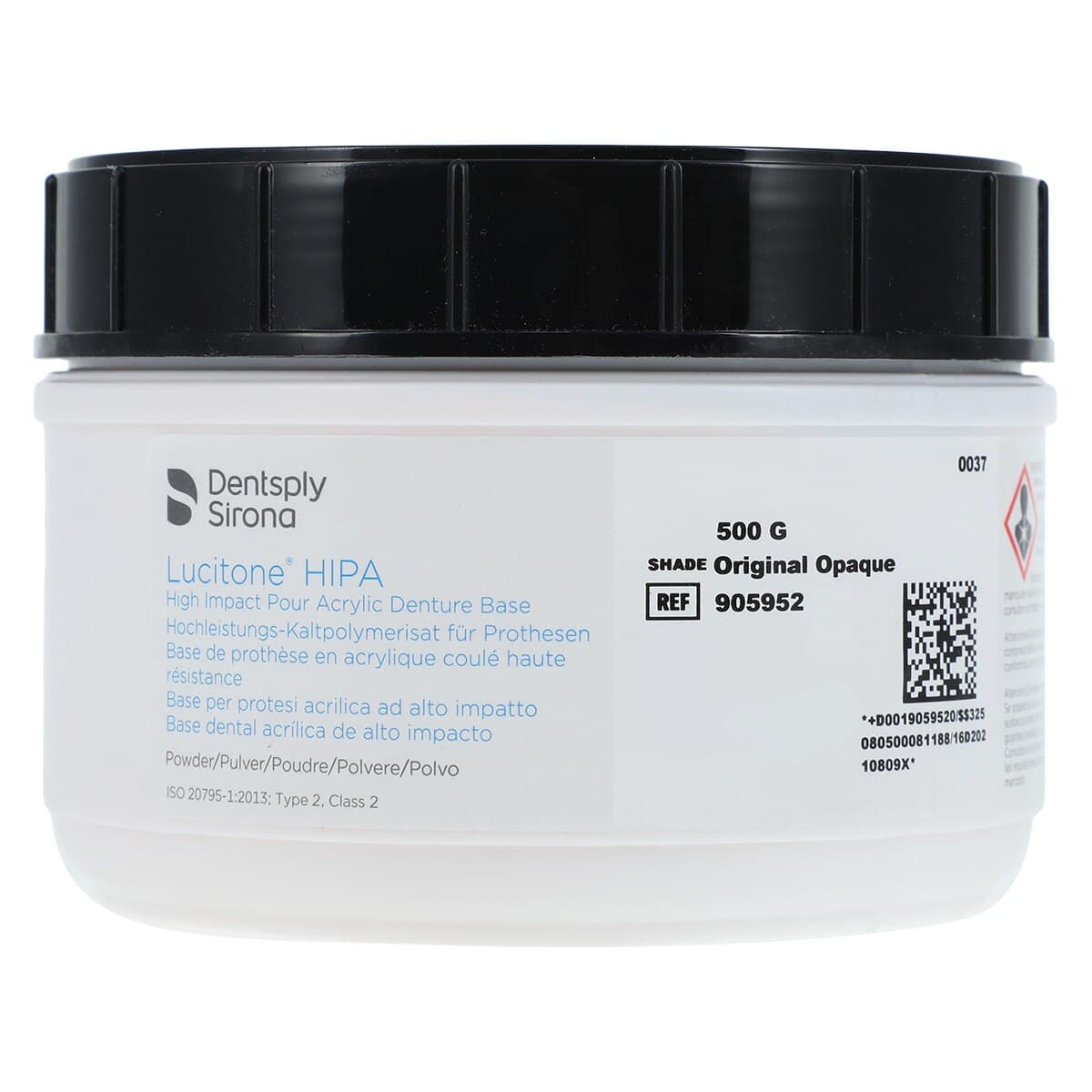 Lucitone HIPA Pourable Denture Base Acrylic Powder, Original Opaque, 500g, 905952 thumbnail 3