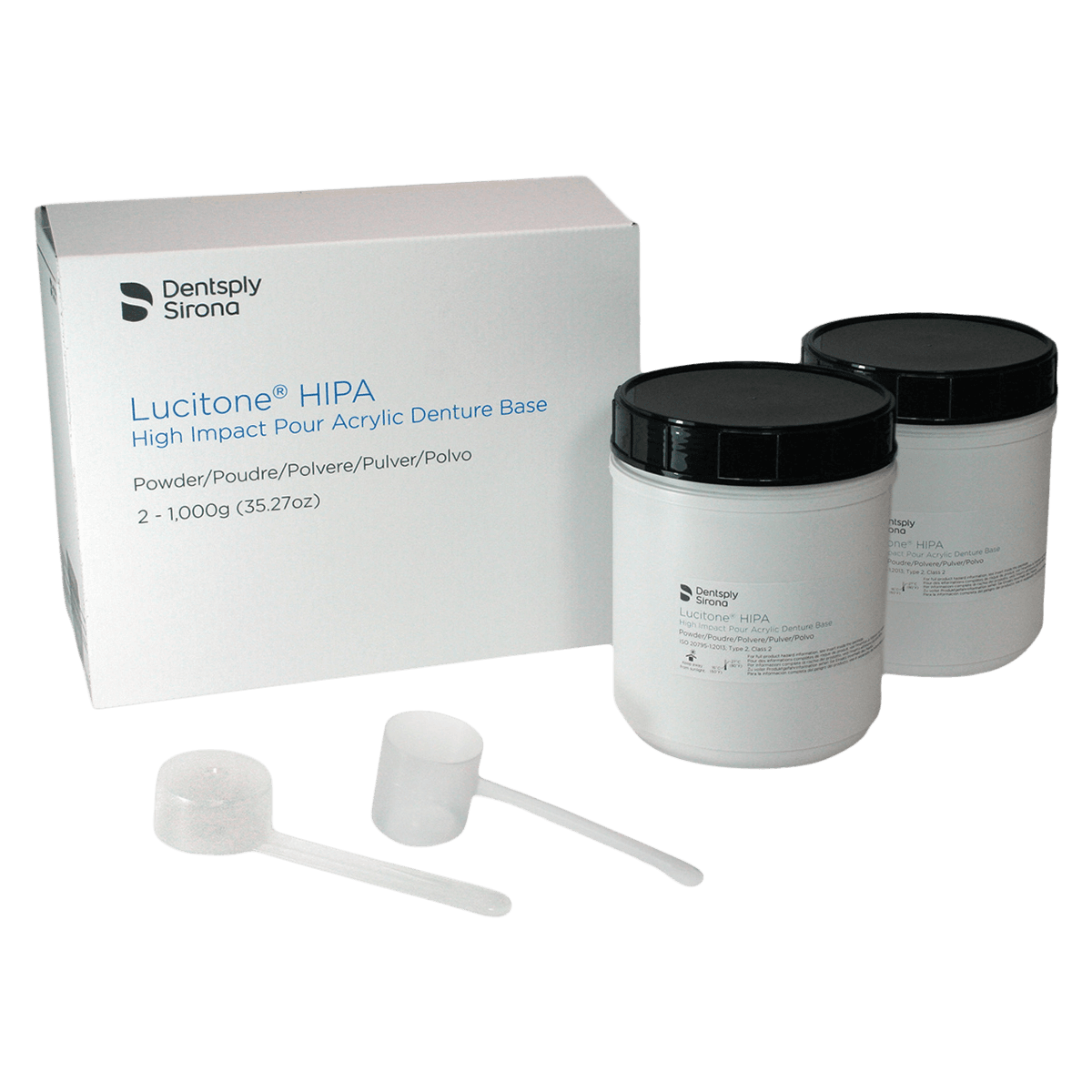 Lucitone HIPA Denture Base Resin, Original Opaque, Powder, 2 x 1000g thumbnail 2
