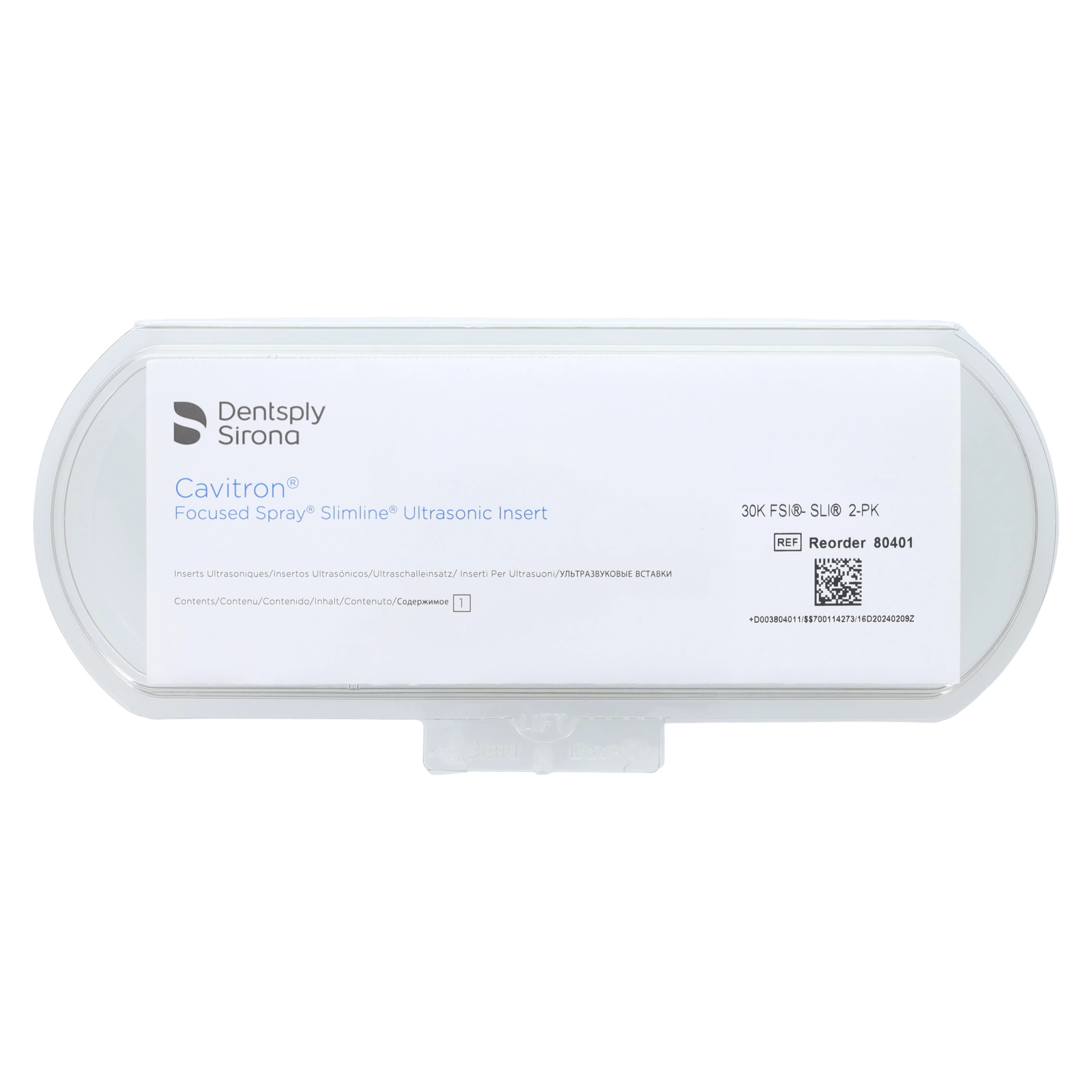 Cavitron FSI-SLI Focused Spray Slimline Ultrasonic Insert, 30 kHz, Left & Right, Dark Green Grip, 2/Pkg, 80401 thumbnail 2