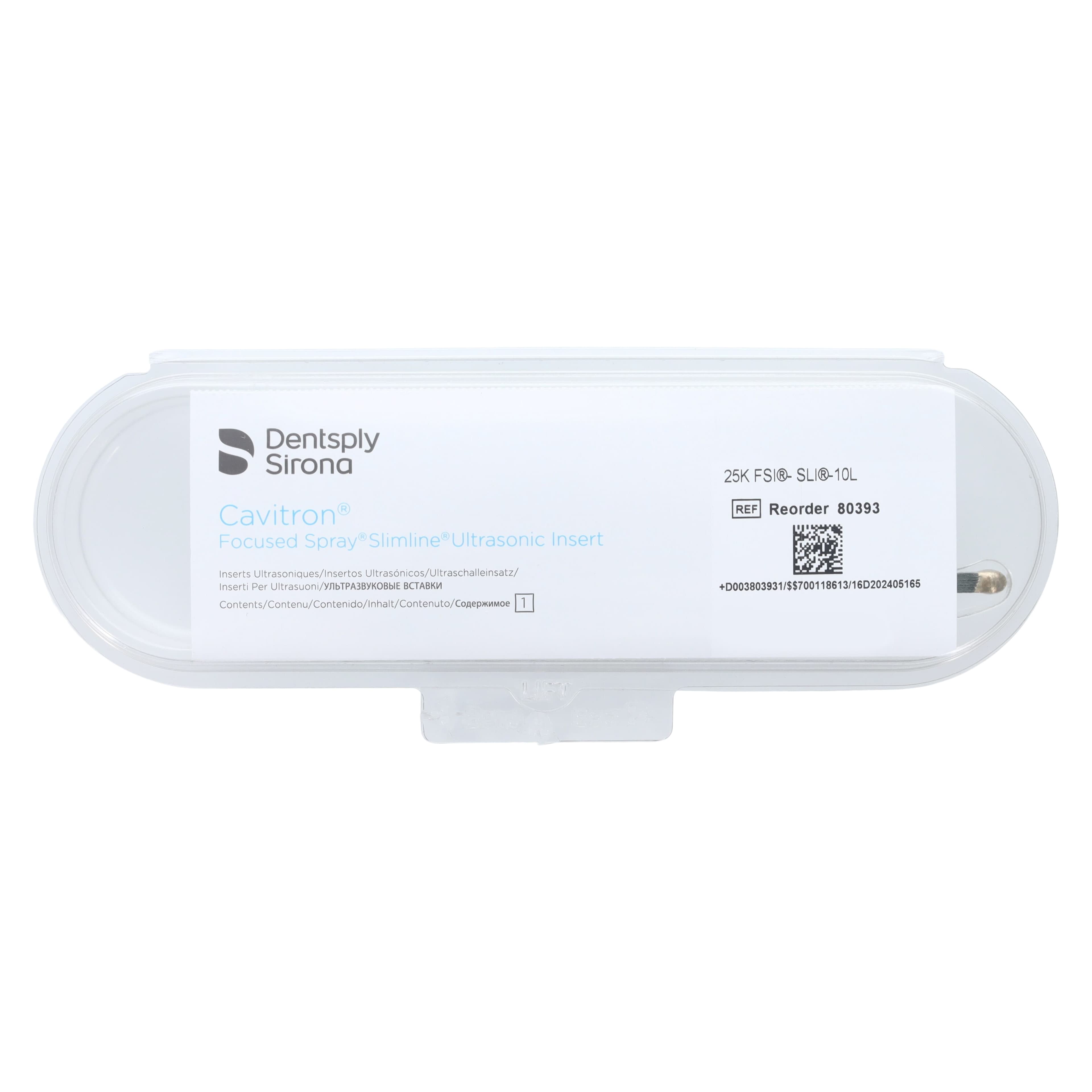 Cavitron FSI Focused Spray Slimline Ultrasonic Insert, FSI-SLI 10L, 25 kHz, Left, Light Green, 1/Pk, 80393 thumbnail 2