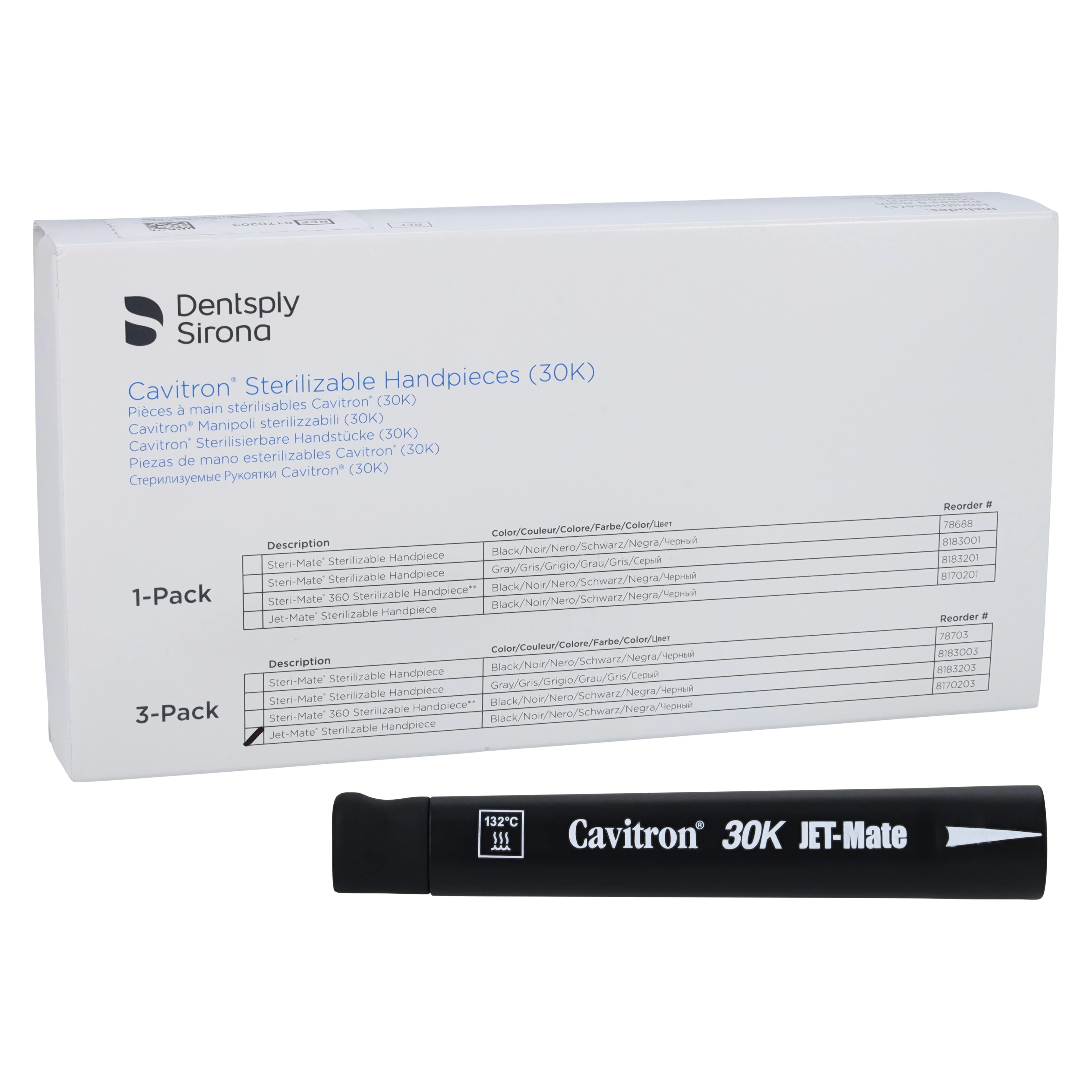 Cavitron Jet-Mate Ultrasonic Scaler Handpiece, Detachable & Autoclavable, 30 kHz, 3/Pk, 8170203 - Jet-Mate Handpiece, 3/Pkg., 8170203 - Image 1