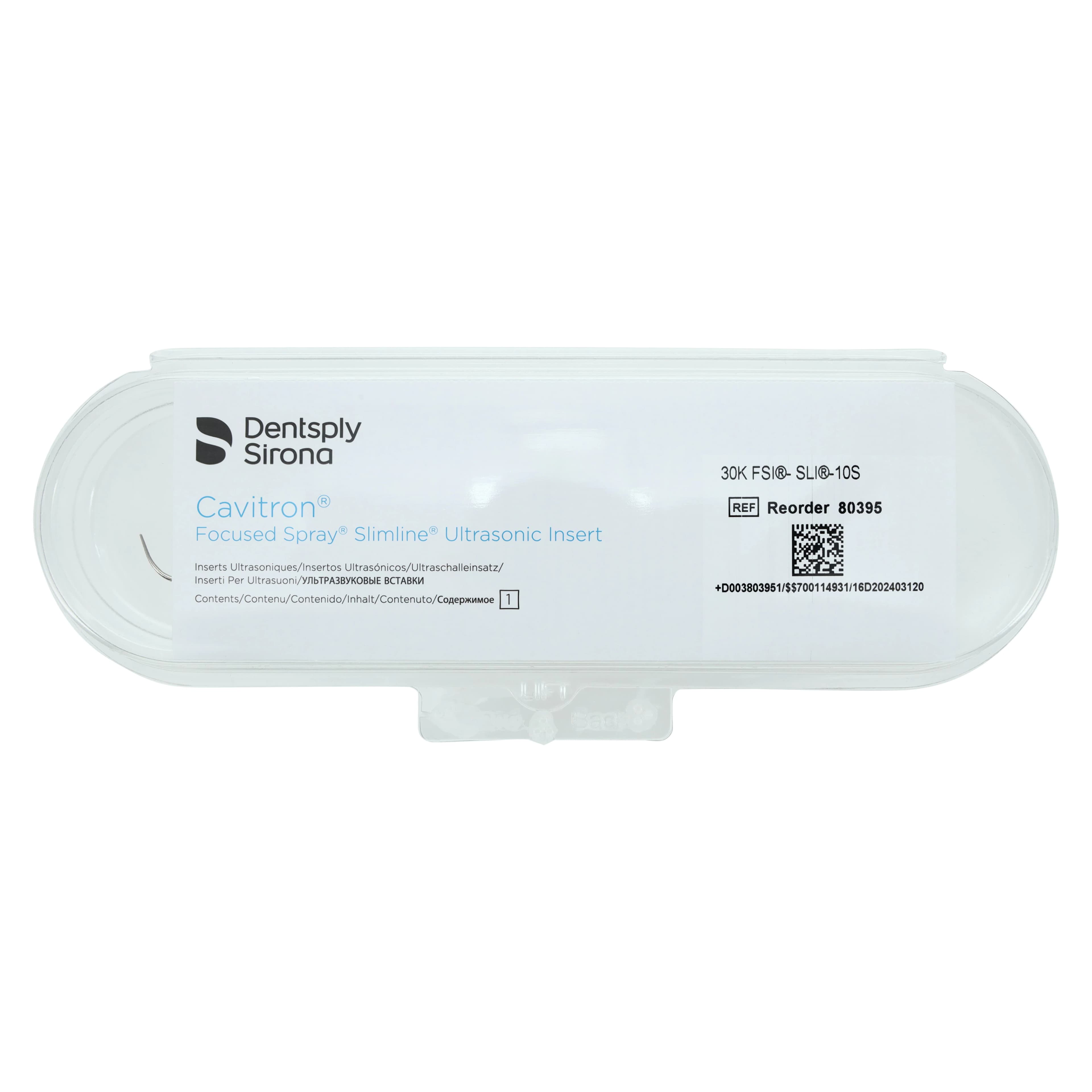 Dentsply Cavitron FSI-SLI 10S Focused Spray SlimLine Ultrasonic Insert, 30K, Straight, Dark Green, 1/Pk, 80395 thumbnail 5