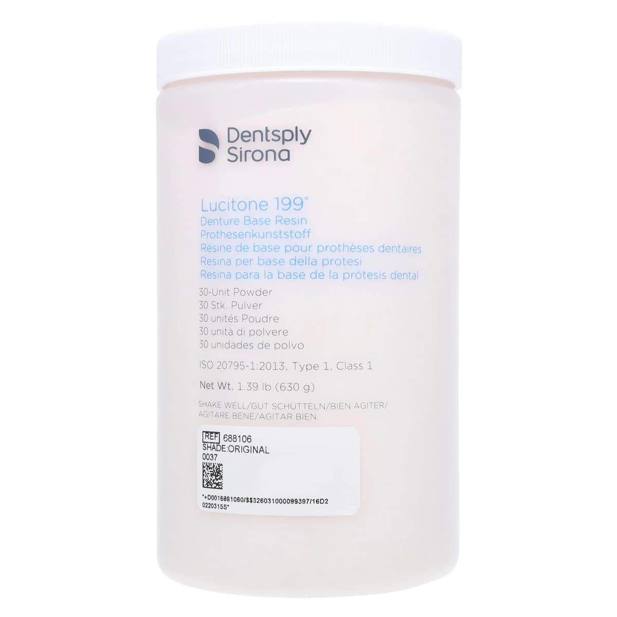 Lucitone 199 Denture Base Resin Powder, Original Shade, 630 g (30-Unit Package), 688106 thumbnail 3