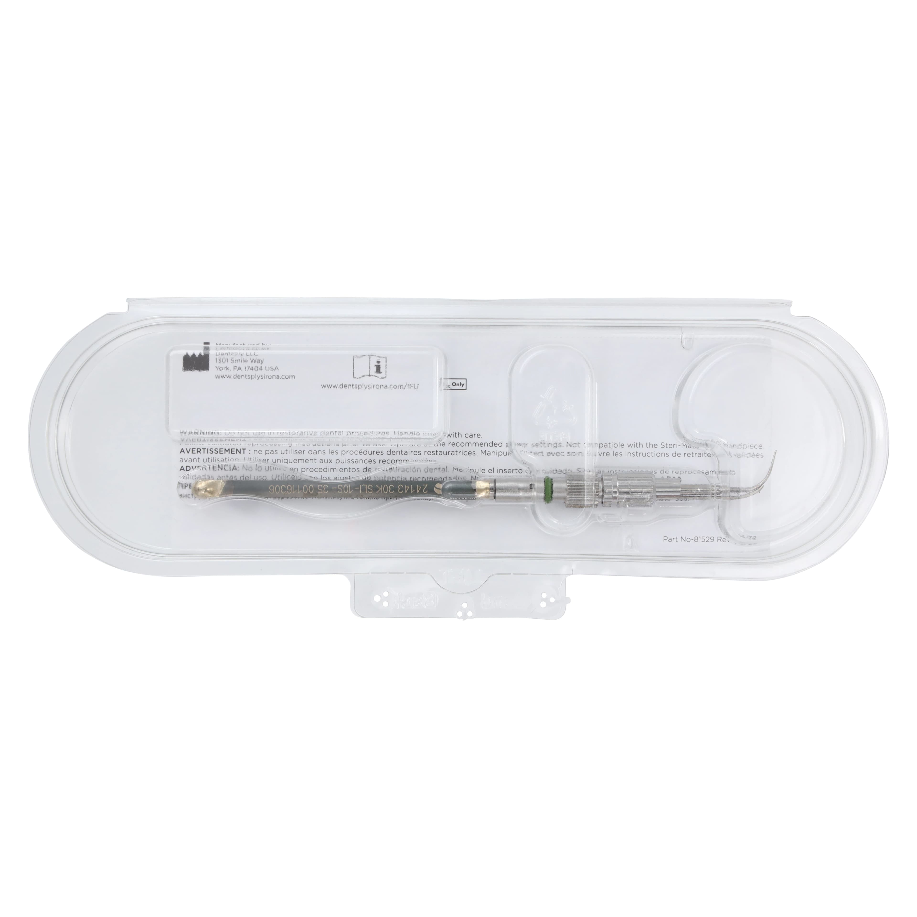 Dentsply Sirona Cavitron Slimline SLI-10S Ultrasonic Insert, 30 kHz, Metal Grip, Straight, 1/Pk, 79611 thumbnail 7