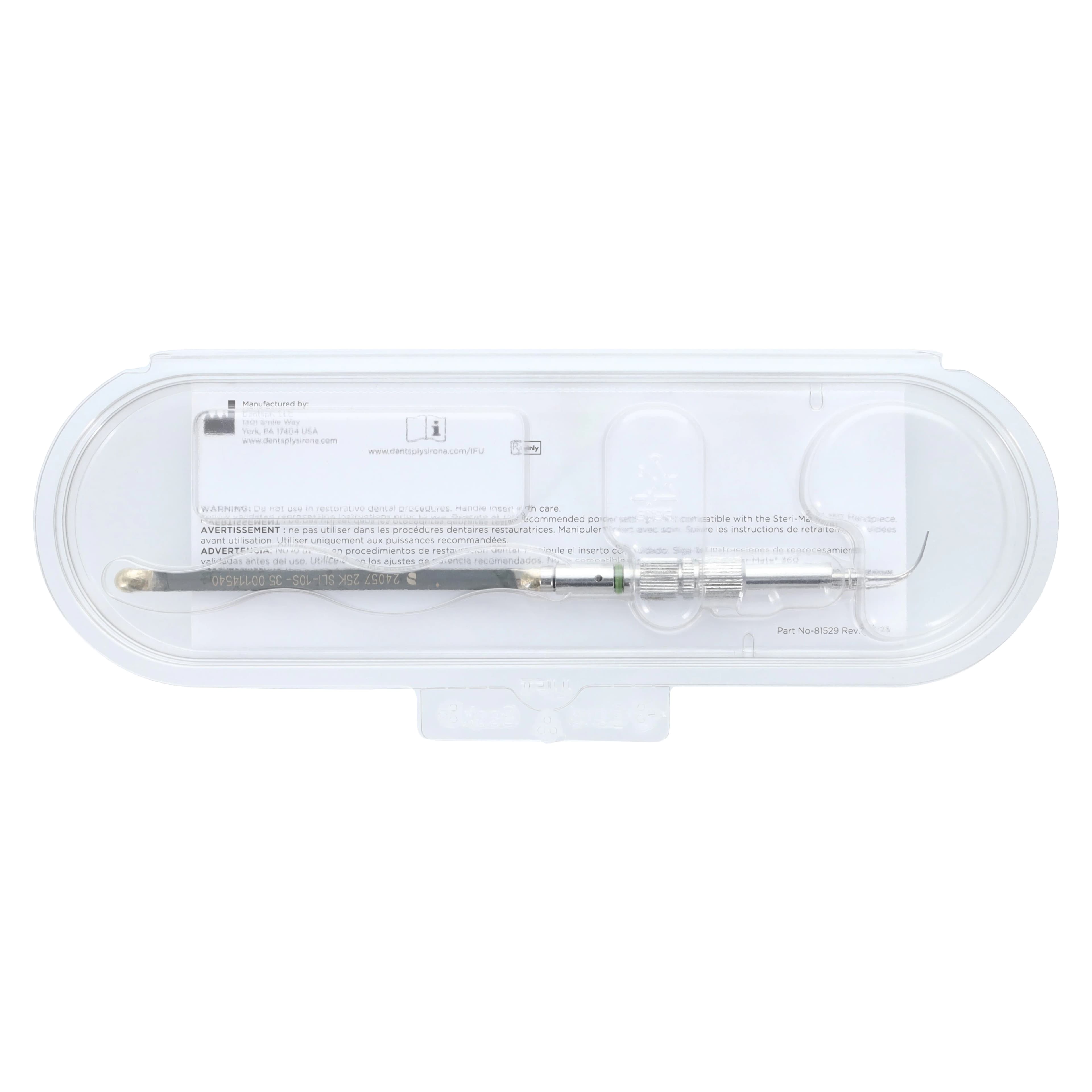 Cavitron Slimline SLI-10S 25 kHz Metal Ultrasonic Insert, Straight, 1 Each, 79290 - Cavitron Slimline SLI-10S 25k Insert - Image 1