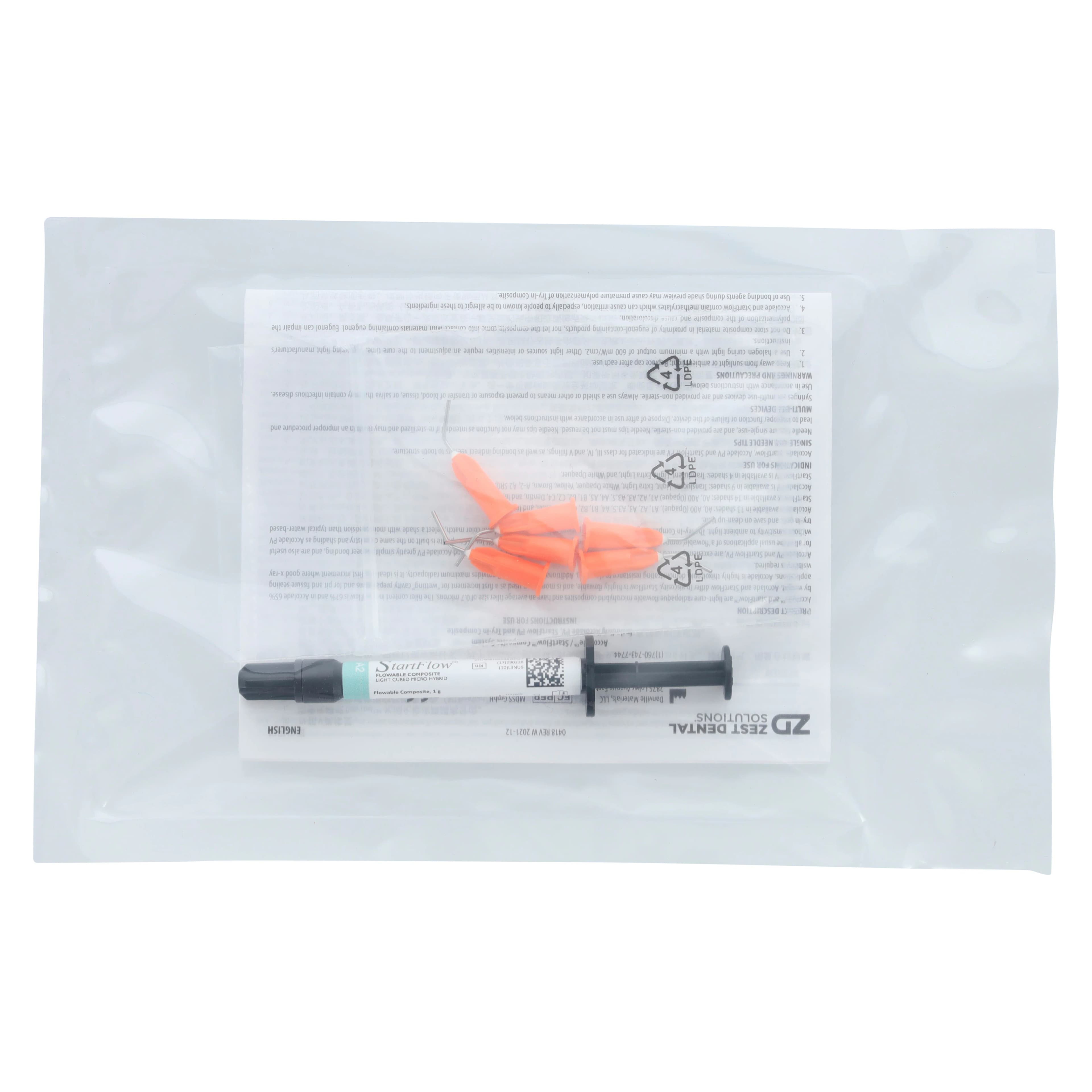 StartFlow Light-Cure Flowable Micro-Hybrid Composite, Shade A2, 1g Syringe Refill, 1/Pk thumbnail 2