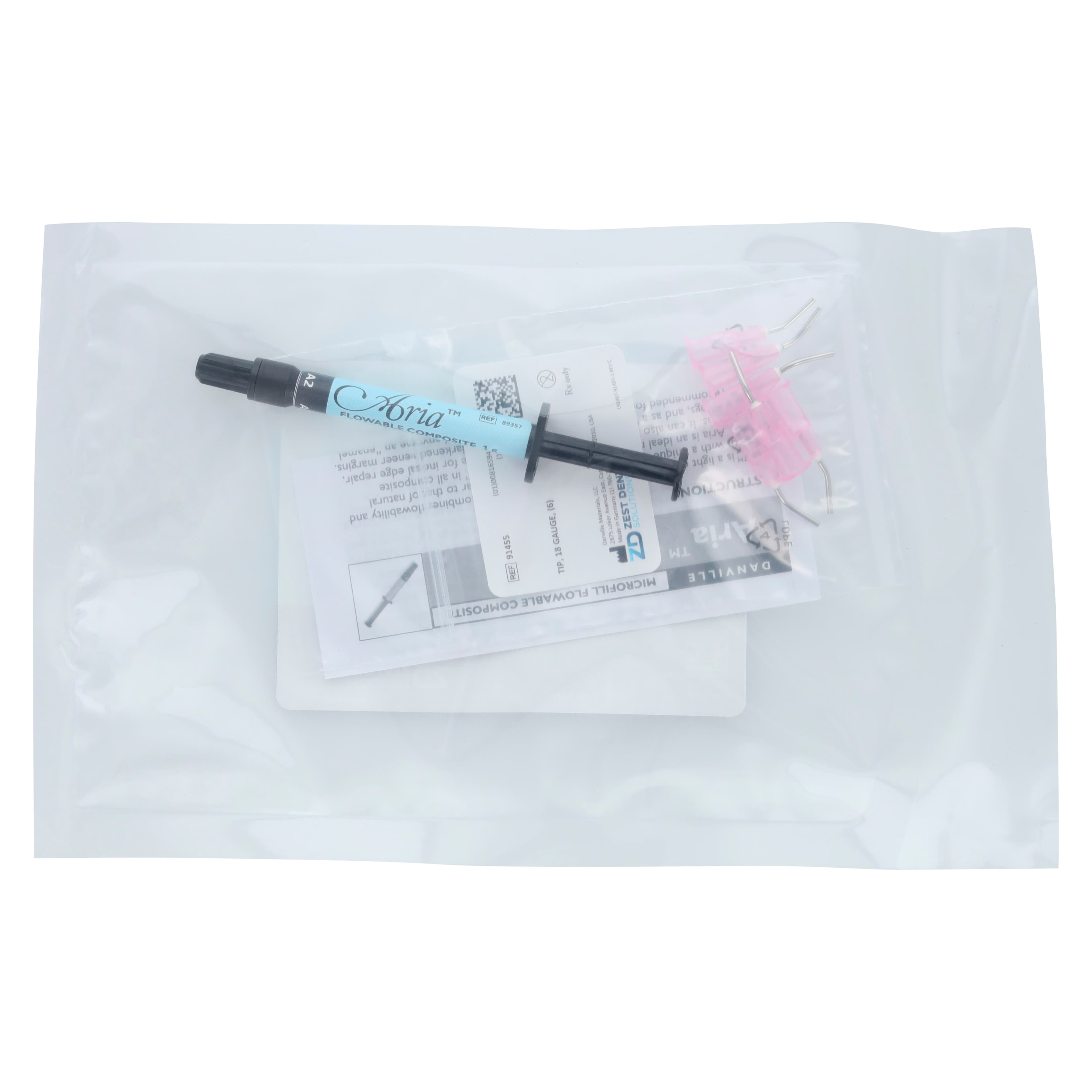 Aria Microfill Flowable Composite Syringe Refill, A2 Shade, 1g, Danville Materials thumbnail 2