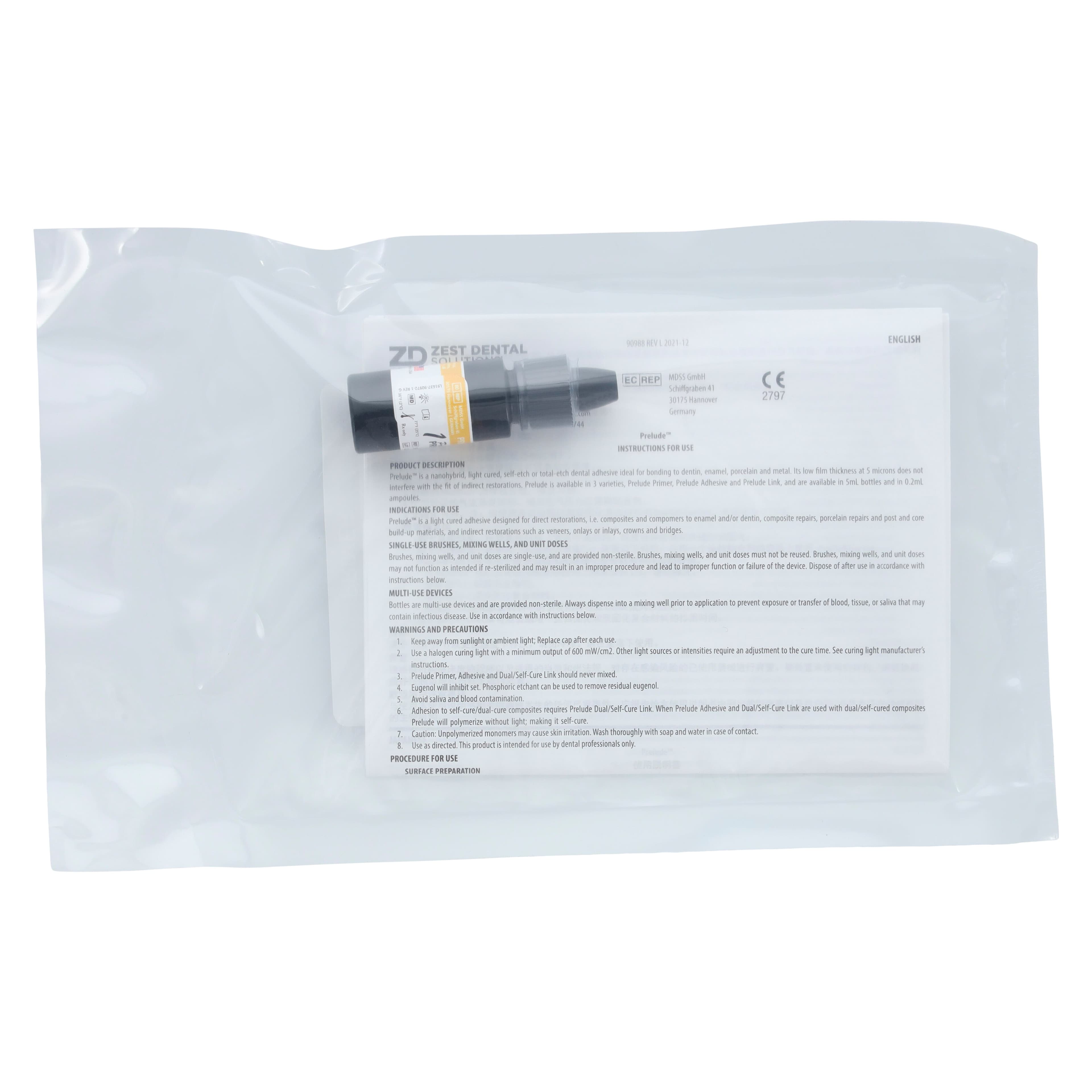 Prelude Self-Etch Primer, Light-Cure, 5 mL Bottle, Refill, 90972 thumbnail 2