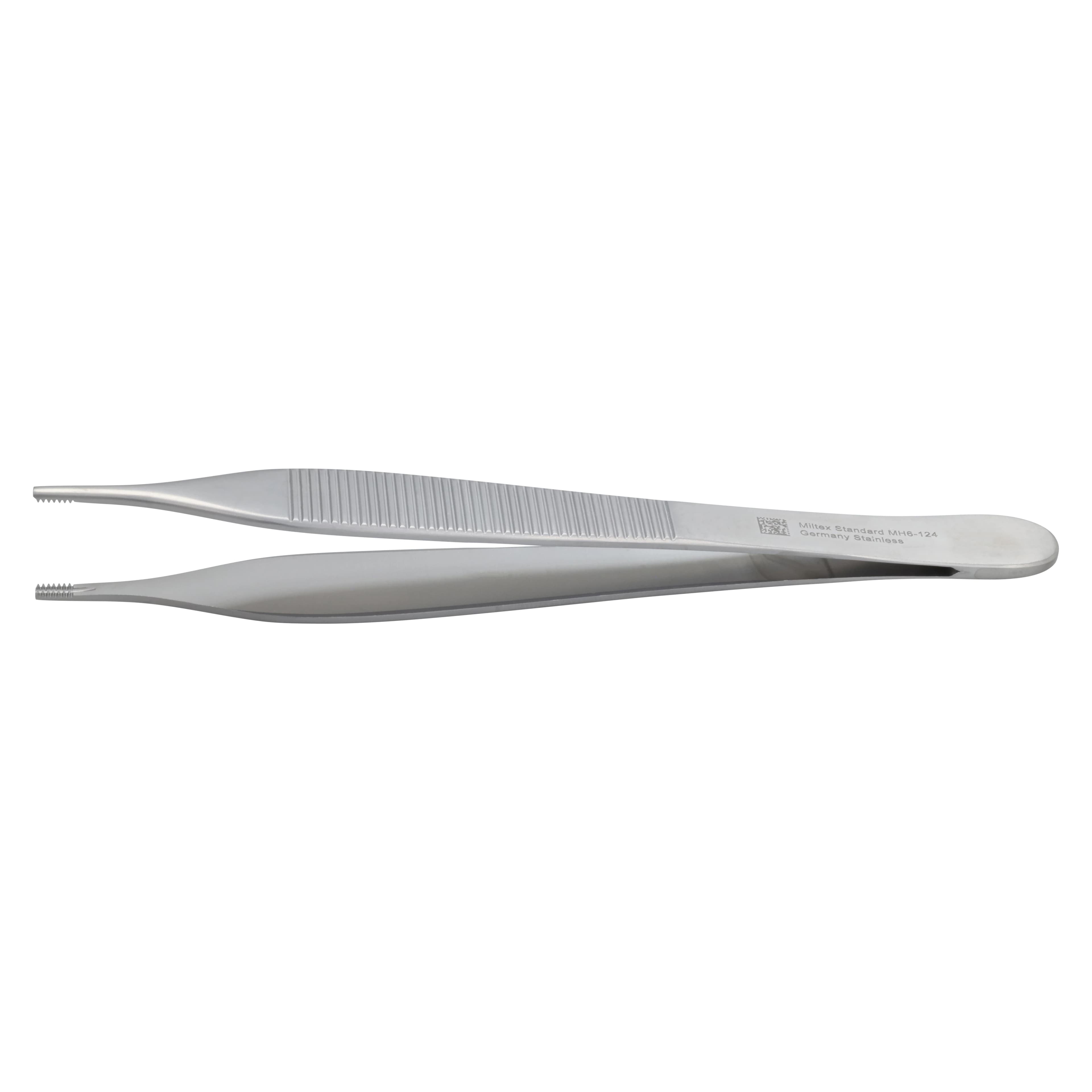 Meister-Hand Adson Tissue Forcep, Straight, 4-3/4", Stainless Steel, Autoclavable, Each thumbnail 2