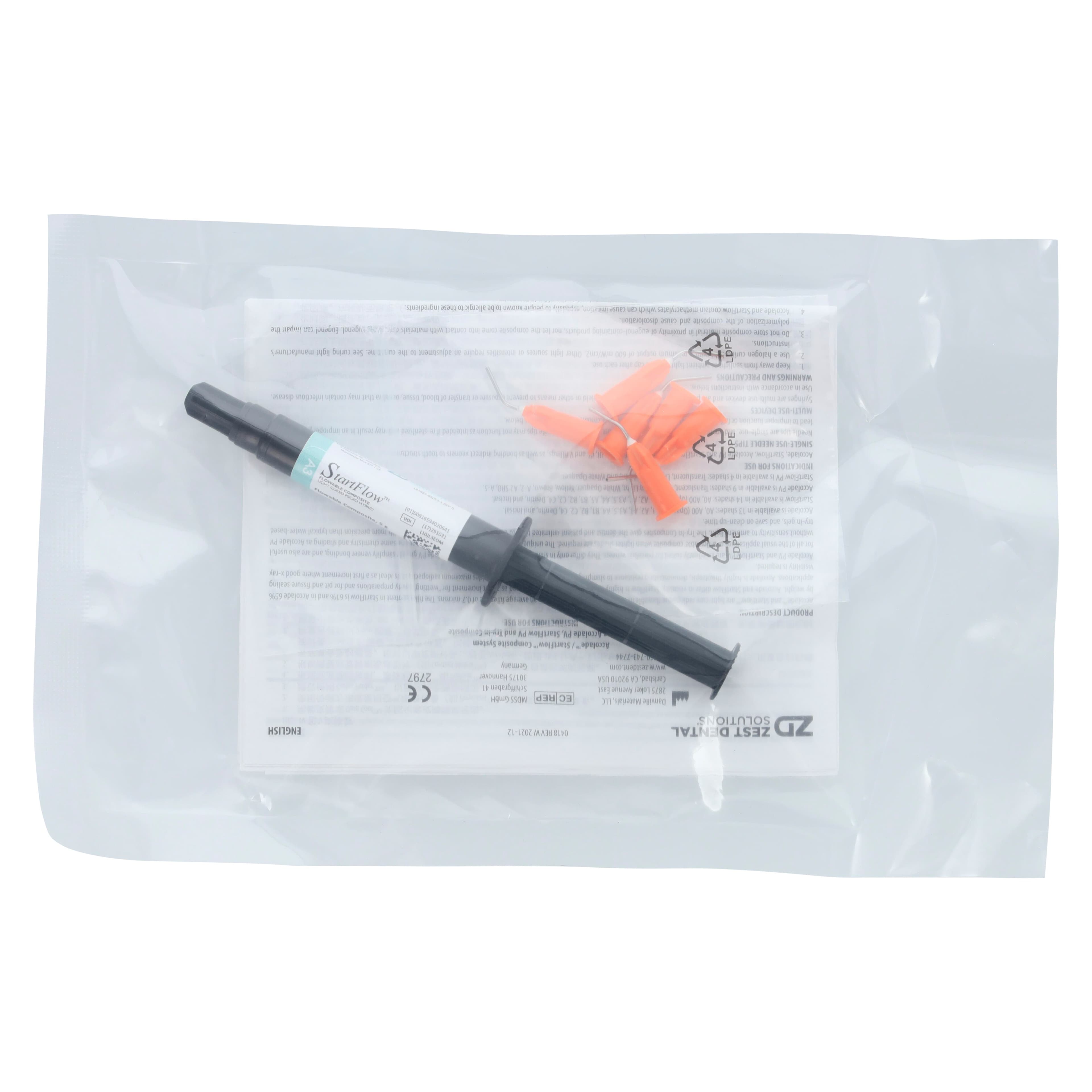 StartFlow Flowable Composite, Light-Cure, Syringe Refill, Shade A3, 5 g, 1/Pk, 85053 thumbnail 2