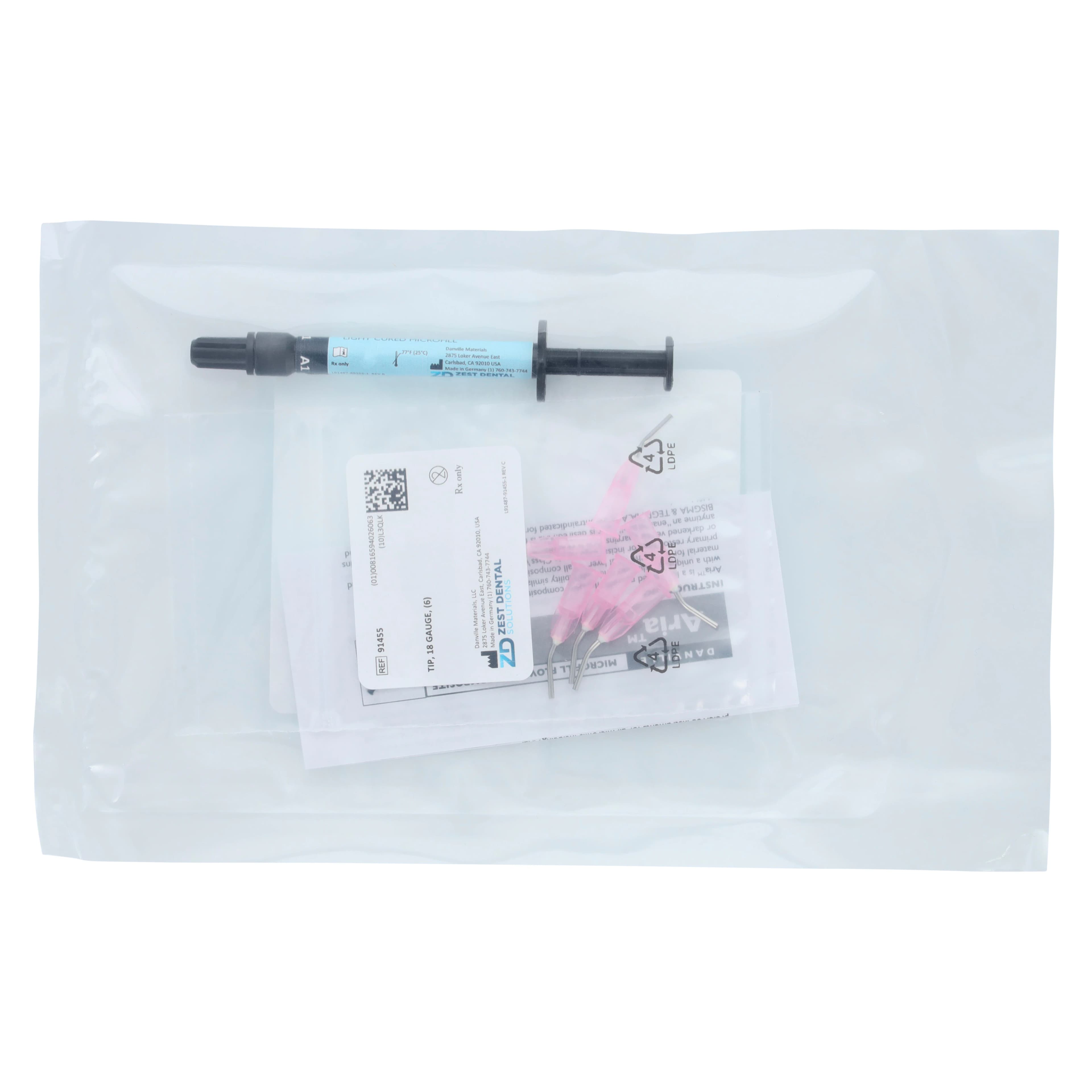Aria Microfill Flowable Composite Syringe, A1, 1g Automix Dual Syringe Refill - Aria Microfill Flowable Composite Syringe - Image 1