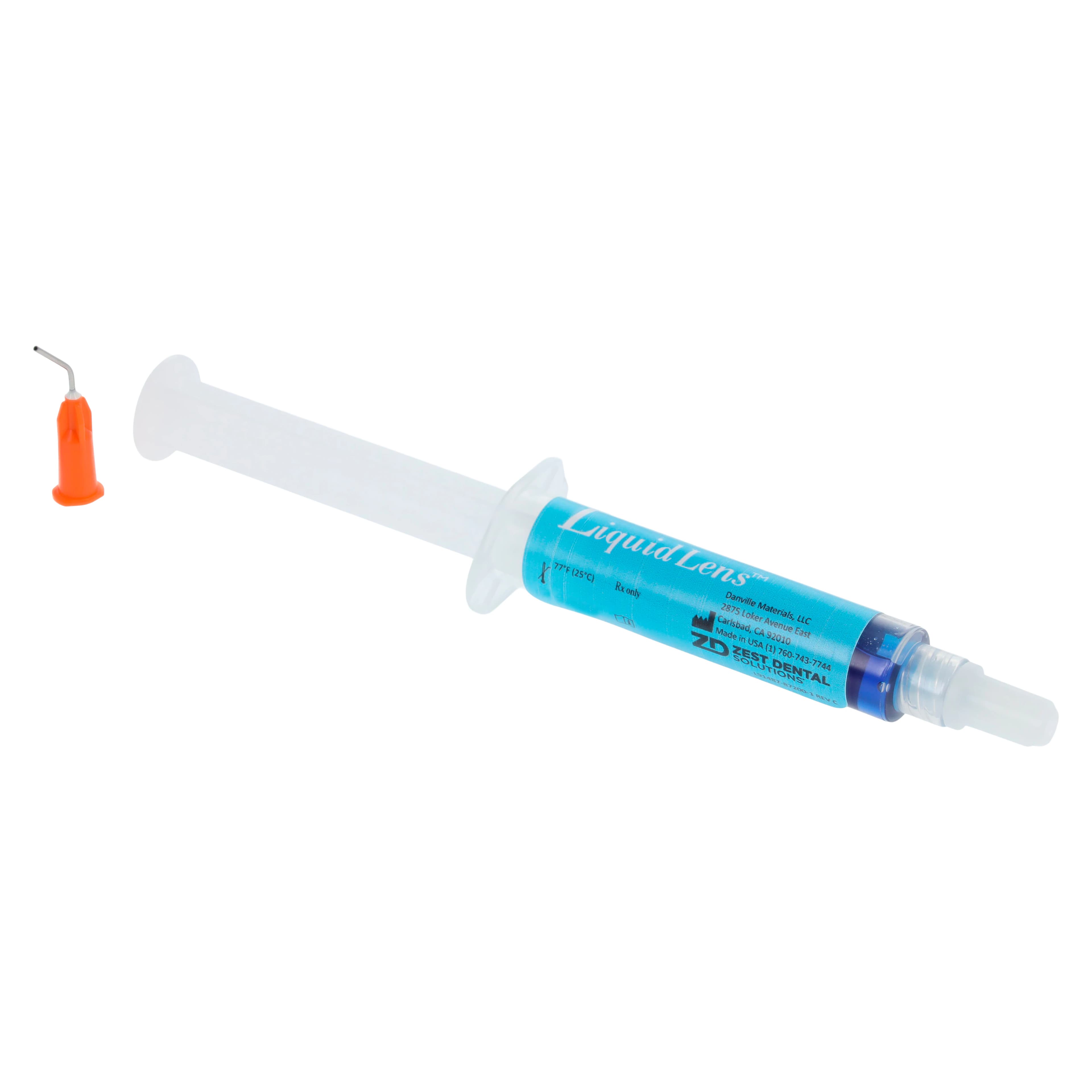 Liquid Lens Glycerin Curing Gel, Syringe with 12 Tips, 5 ml, Light Blue, 1/Pk, 87200 - Liquid Lens Glycerin Curing Gel, Syringe with 12 Tips, 5 ml, Light Blue, 1/Pk, 87200 - Image 1