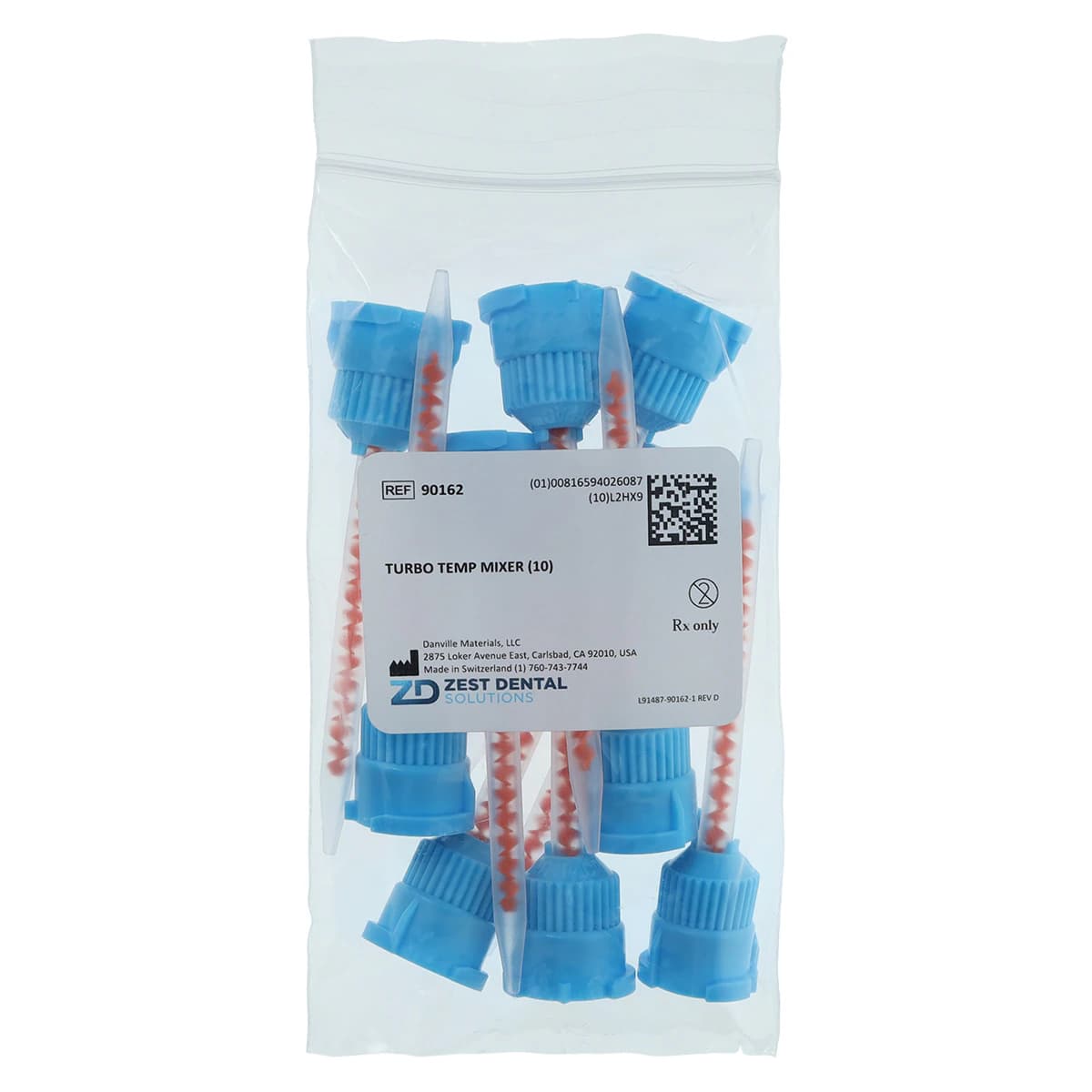 Turbo Temp 2 Provisional Crown & Bridge Material, Bis-Acrylic Self-Cure Temporary, Shade A3.5, 76g Cartridge Refill with 10 Mixing Tips, 90158 thumbnail 5