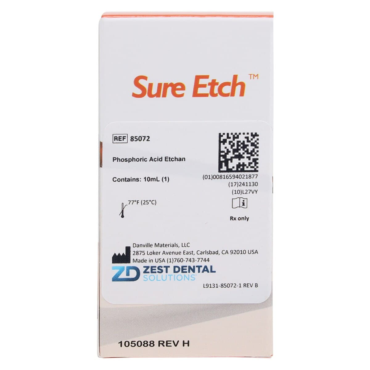 SureEtch Liquid, 37% Phosphoric Acid Etching Liquid, Red Tint, 10ml Bottle thumbnail 6