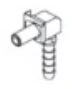 Porter Instrument Right Angle Adapter, Vacuum Quick Connect Coupler, Each - Assy,Rt Angle Adpt,Vac QC - Image 1