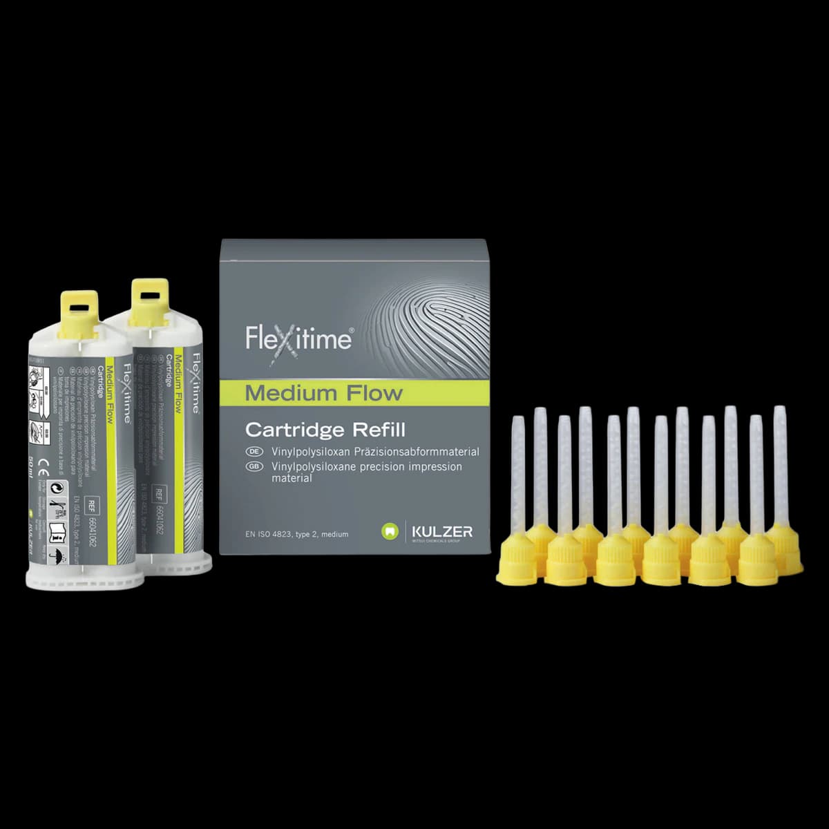 Flexitime VPS Impression Material, Cartridge Refill, Medium Flow, 50 ml, 2/Pk, 40005041 - Flexitime VPS Impression Material, Cartridge Refill, Medium Flow, 50 ml, 2/Pk, 40005041 - Image 1