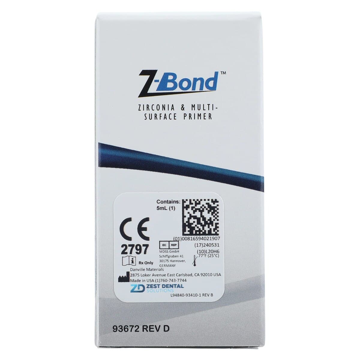 Z-Bond Brush-On Zirconia and Multi-Surface Primer, 5 mL Bottle, Single Bottle, 93410 thumbnail 7