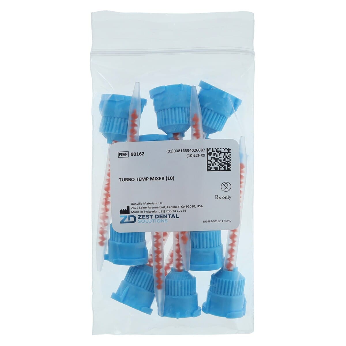 Danville Turbo Temp 3 Temporary Crown & Bridge Material Refill, Shade A3, 10:1 Cartridge, 76 g, 1/Pk, 93369 thumbnail 5