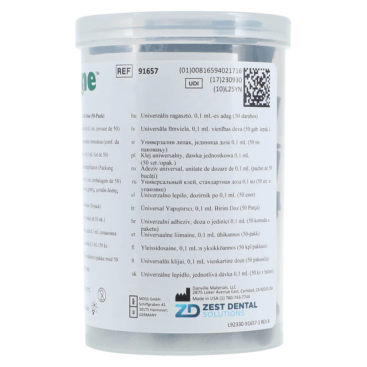 Prelude One Self-Etch Adhesive, Light-Cure, Unit Dose 0.1 mL, 50/Pack thumbnail 4