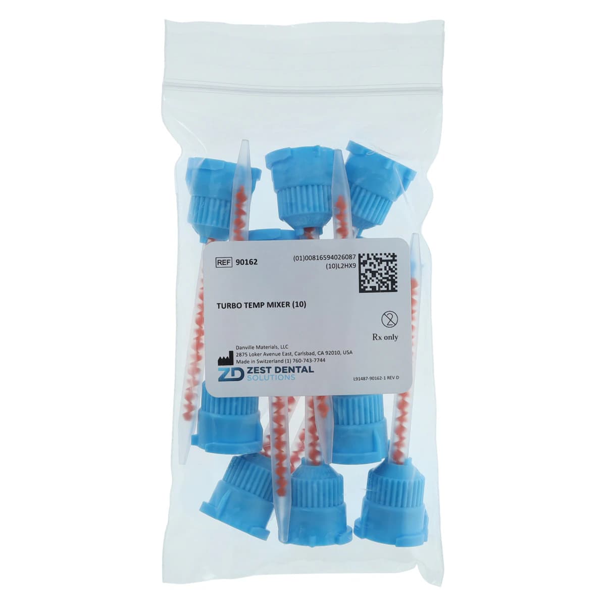 Turbo Temp 2 Provisional Crown & Bridge Material, Bis-Acrylic Self-Cure, Shade A3, 76 g Cartridge Refill with 10 Mixing Tips, 92964 thumbnail 4